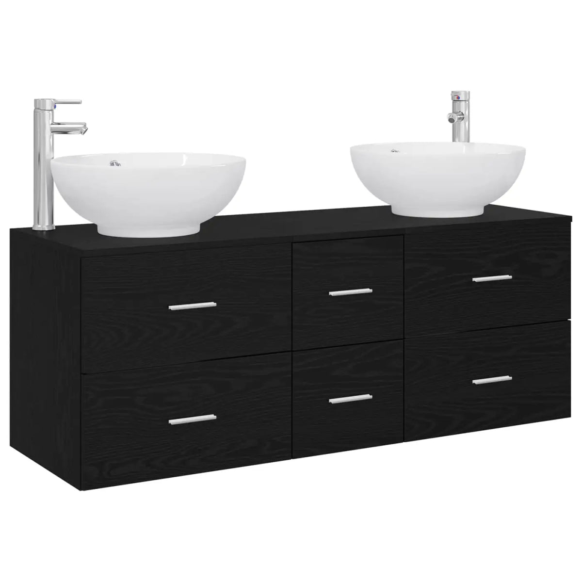 Ensemble de mobilier de salle de bain 3 pc Noir - XIOS
