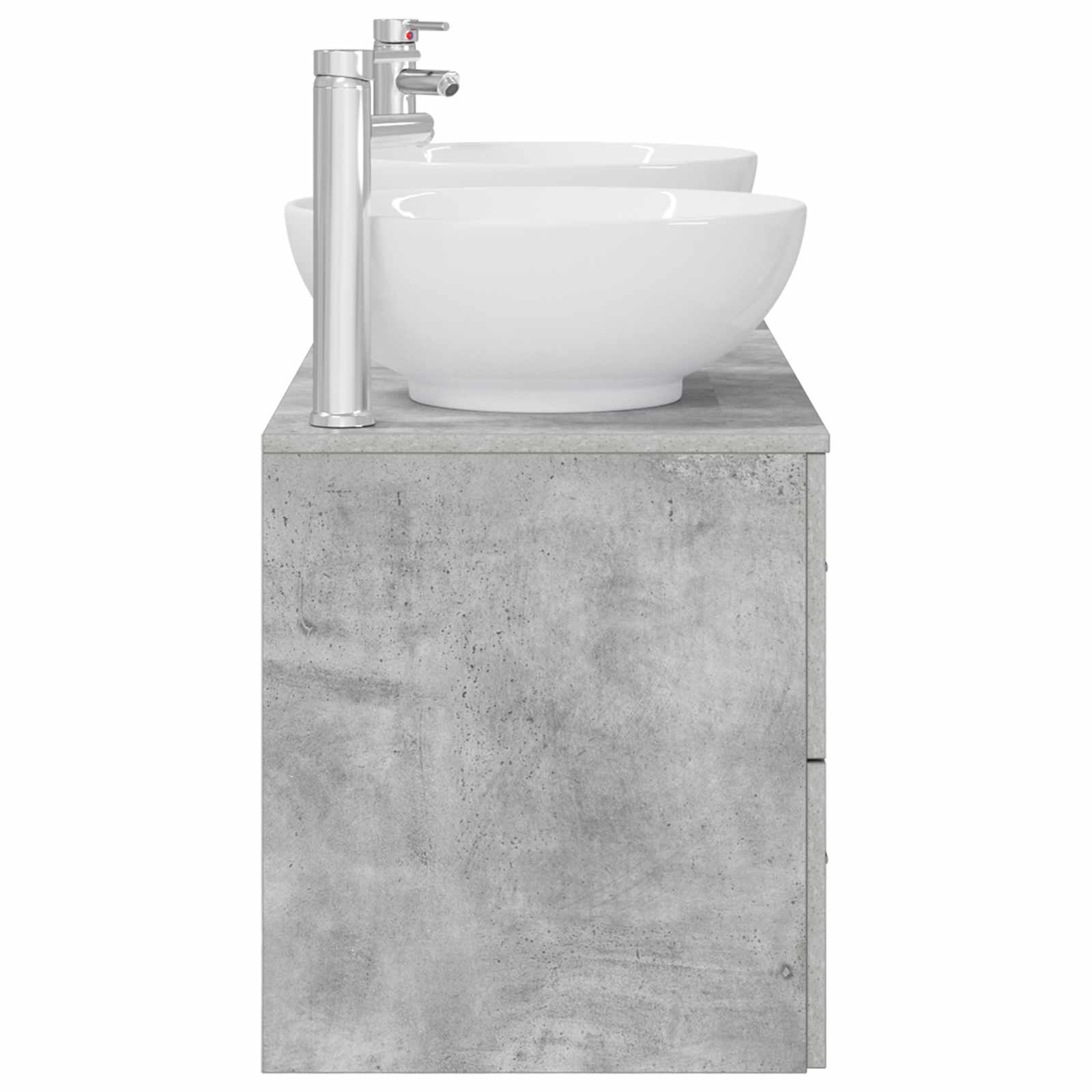 Ensemble de mobilier de salle de bain 3 pc Gris béton