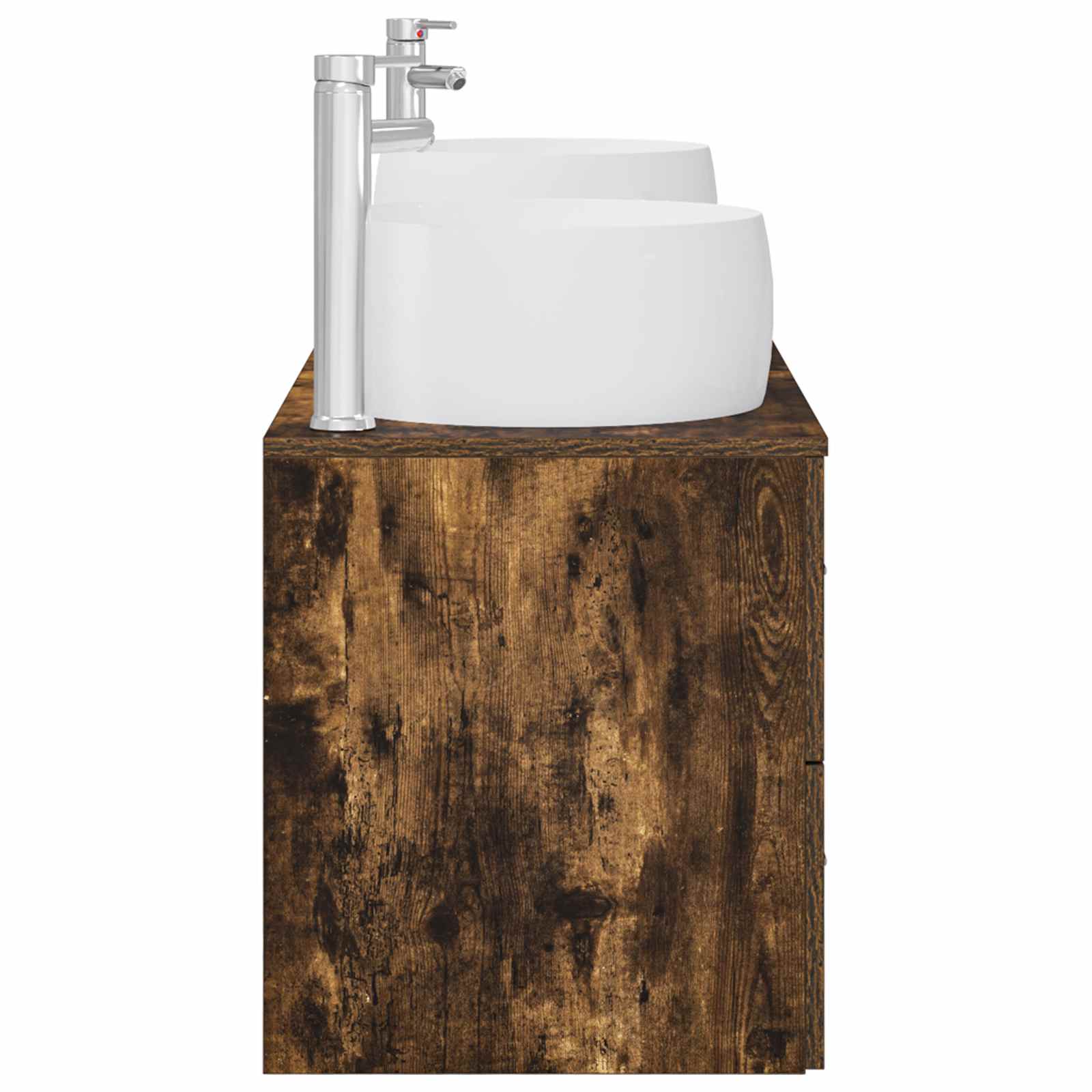 Ensemble de mobilier de salle de bain 3 pc Chêne fumé