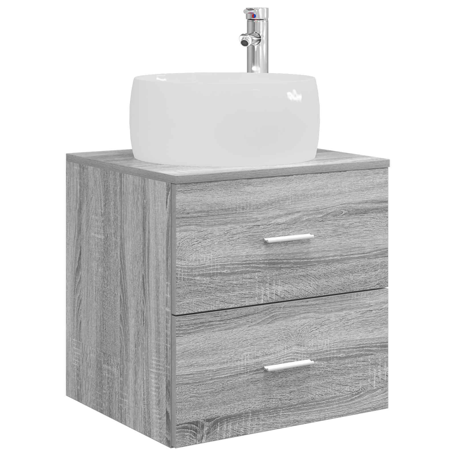 Ensemble de mobilier de salle de bain 3 pc Sonoma gris