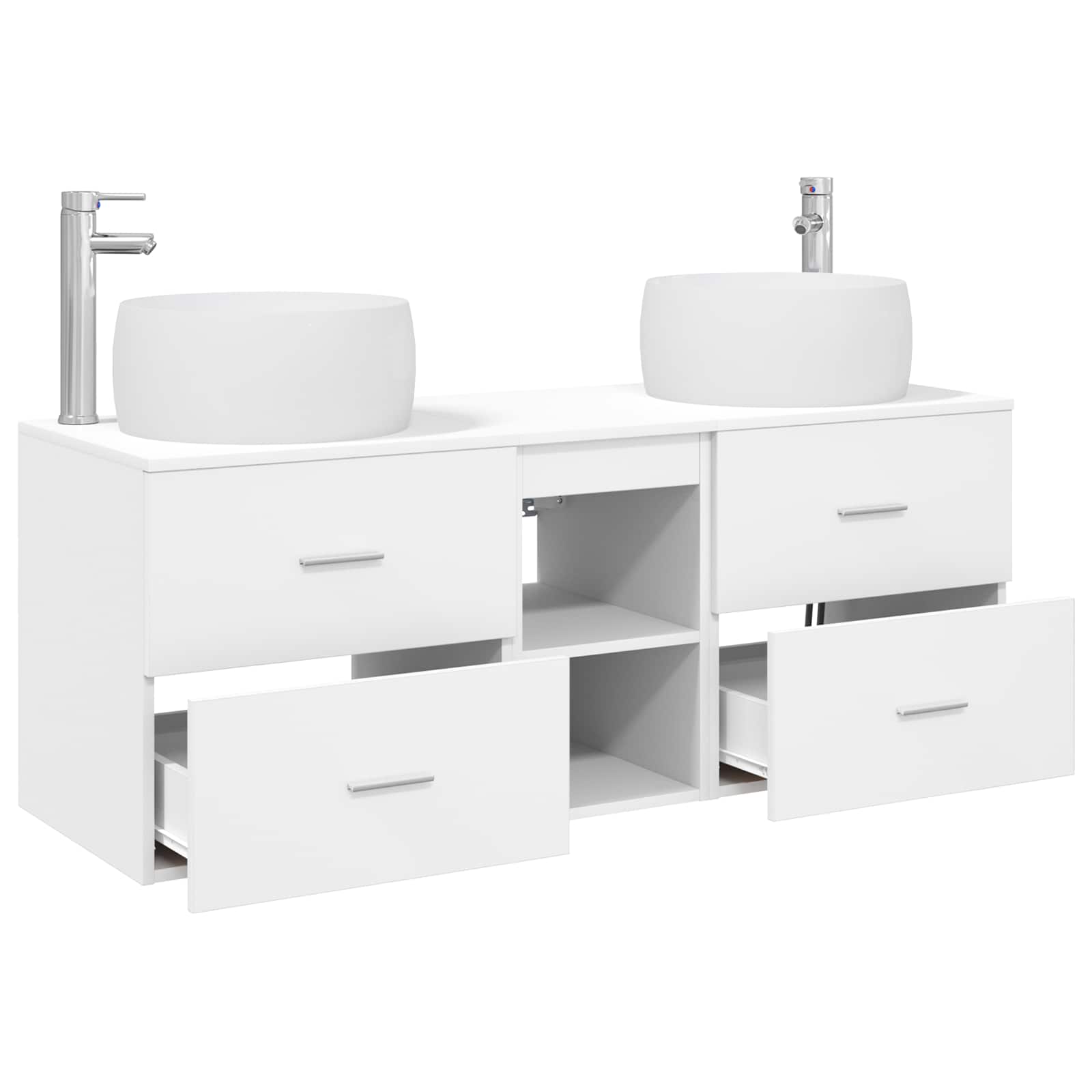 Ensemble de mobilier de salle de bain 3 pc Blanc