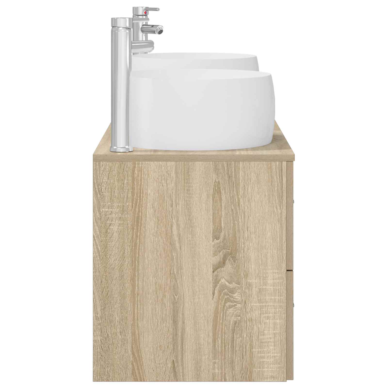 Ensemble de mobilier de salle de bain 3 pc Chêne Sonoma