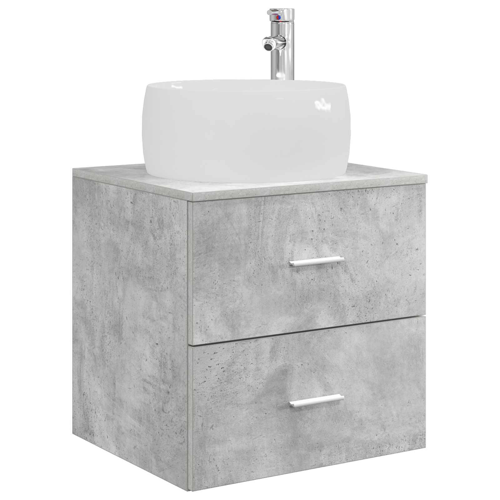 Ensemble de mobilier de salle de bain 3 pc Gris béton