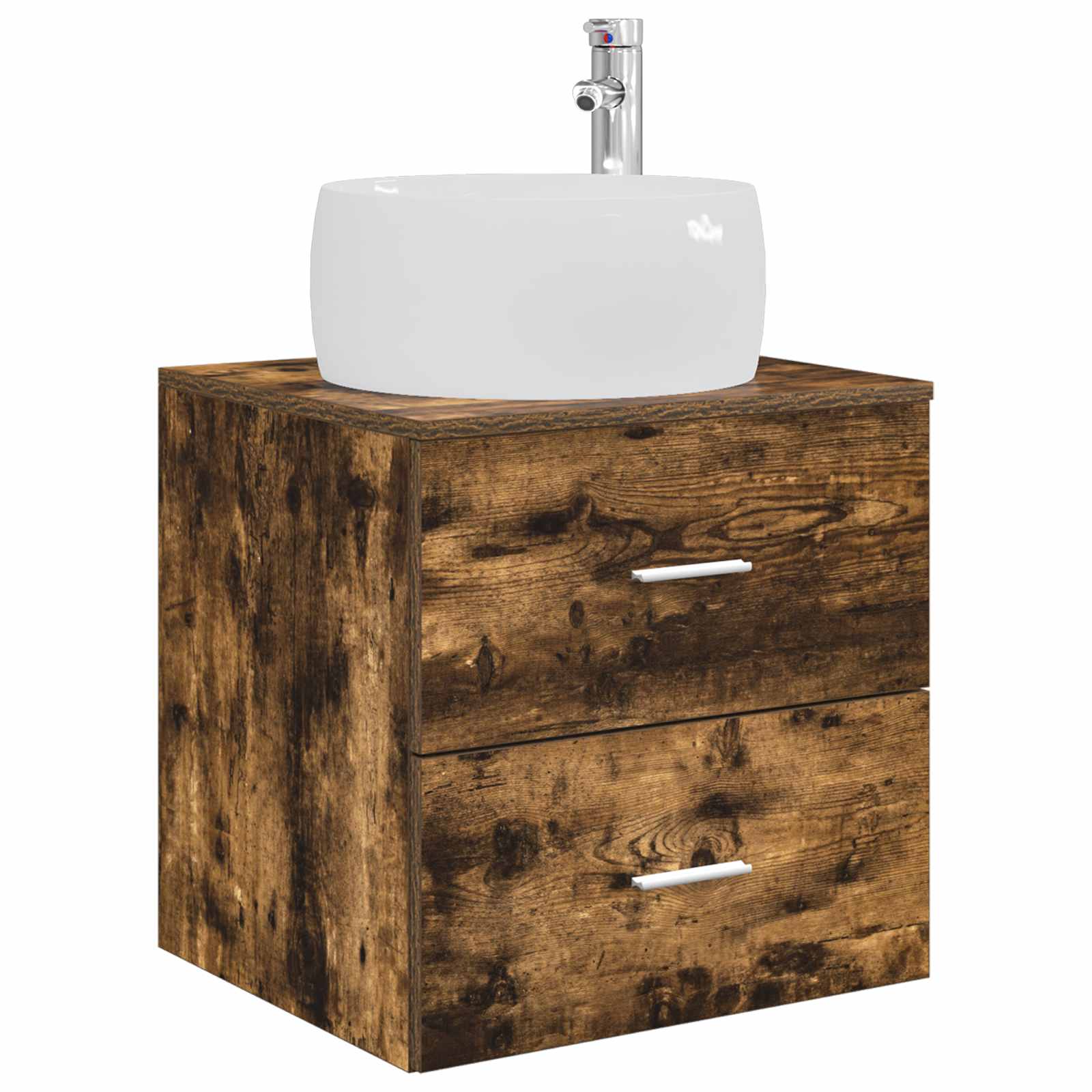 Ensemble de mobilier de salle de bain 3 pc Chêne fumé