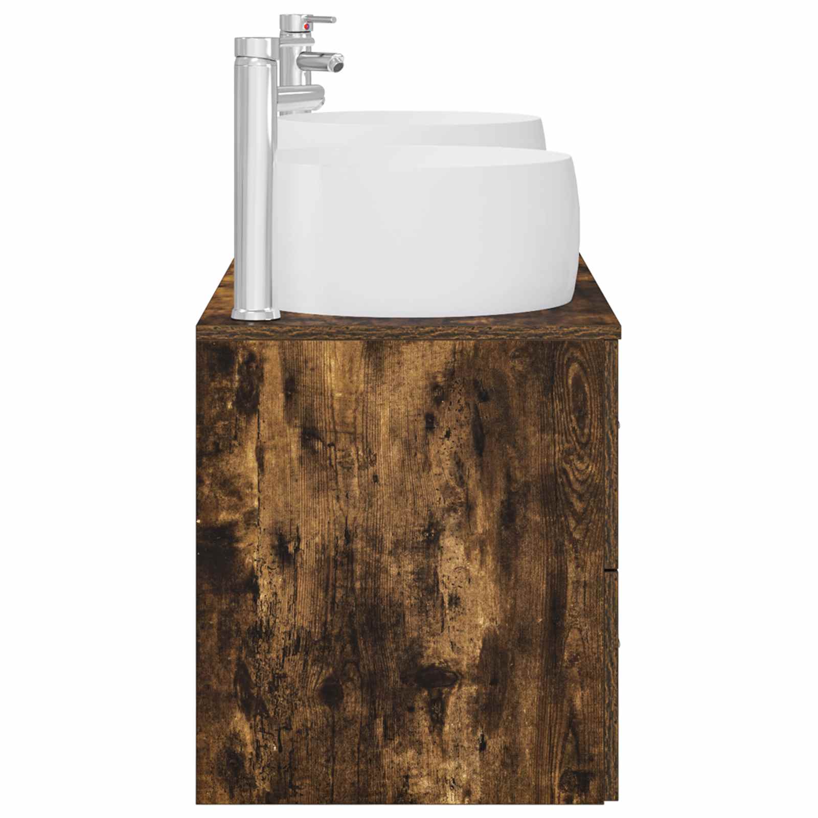 Ensemble de mobilier de salle de bain 3 pc Chêne fumé