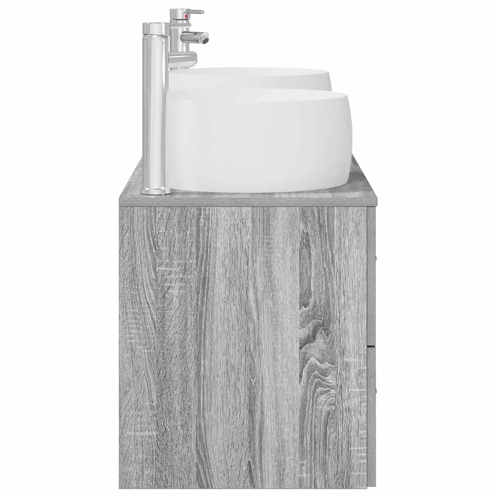 Ensemble de mobilier de salle de bain 3 pc Sonoma gris