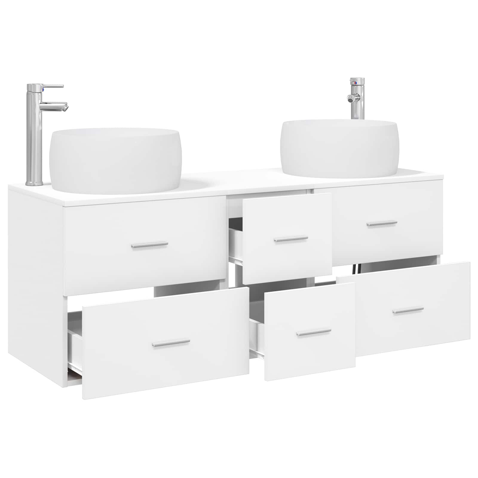 Ensemble de mobilier de salle de bain 3 pc Blanc