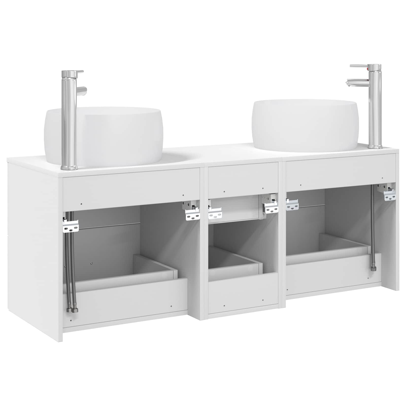 Ensemble de mobilier de salle de bain 3 pc Blanc