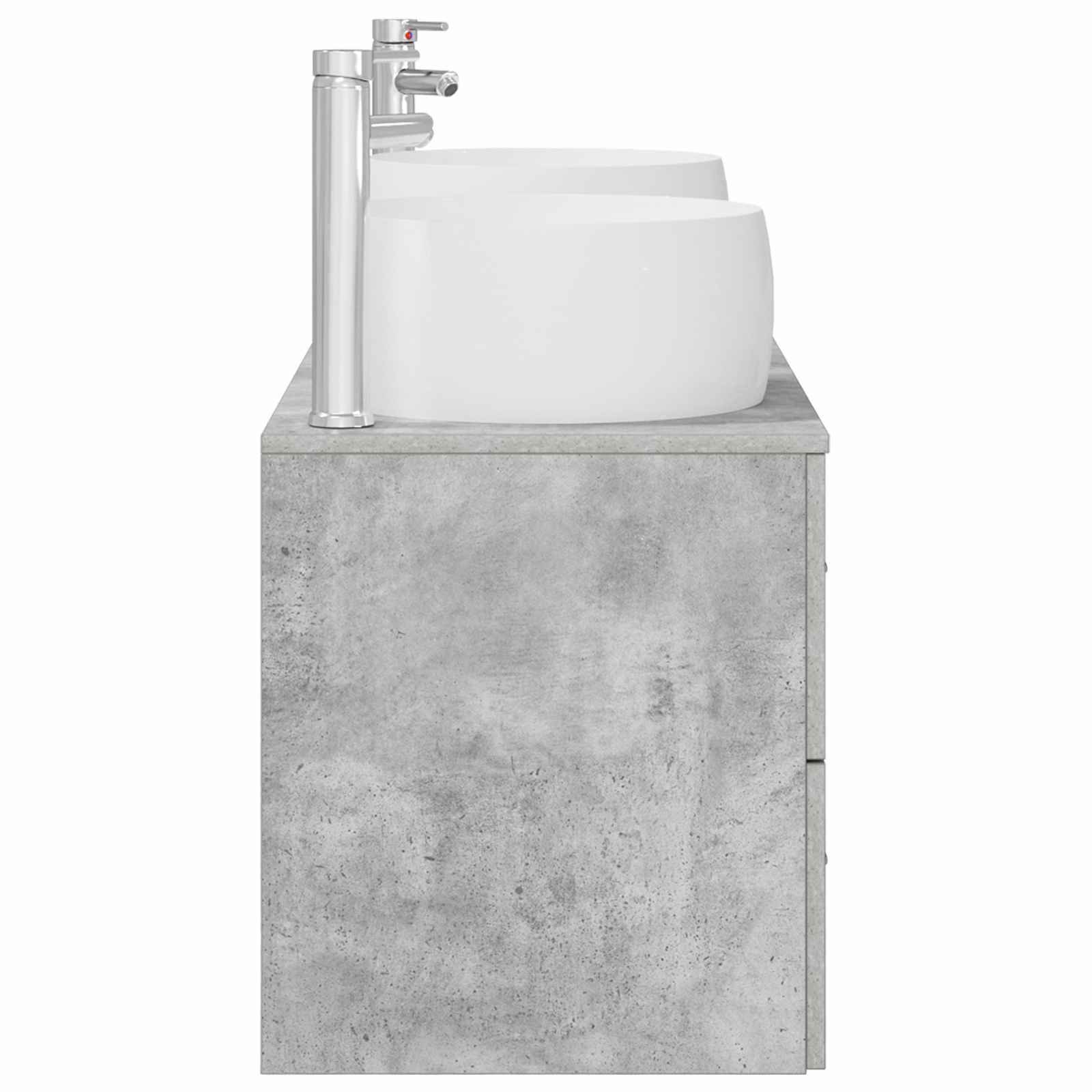 Ensemble de mobilier de salle de bain 3 pc Gris béton