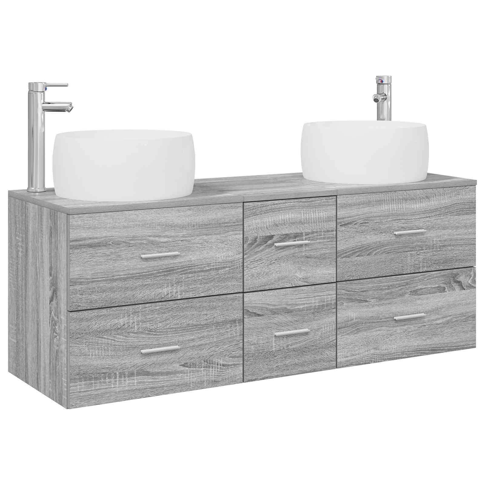 Ensemble de mobilier de salle de bain 3 pc Sonoma gris