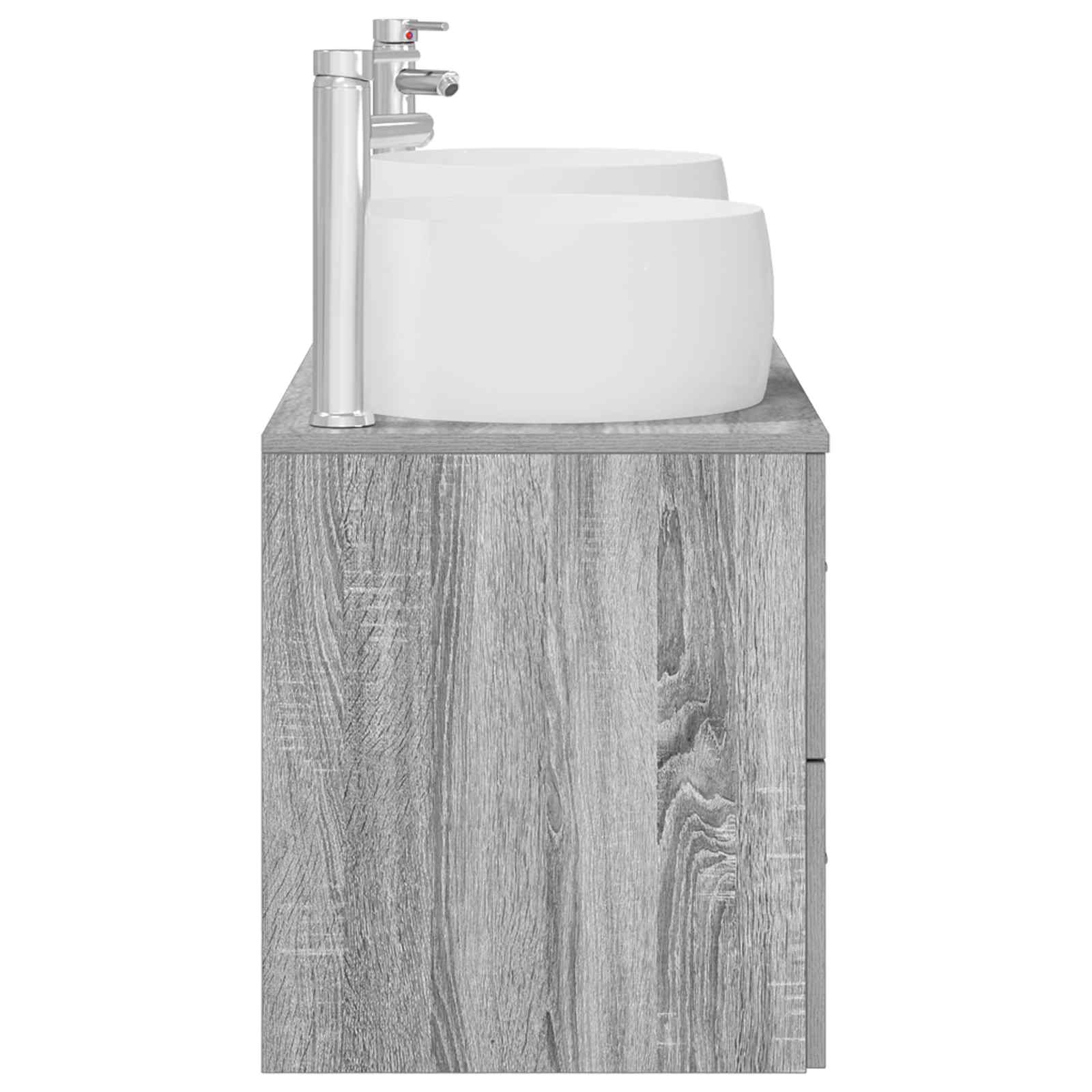 Ensemble de mobilier de salle de bain 3 pc Sonoma gris