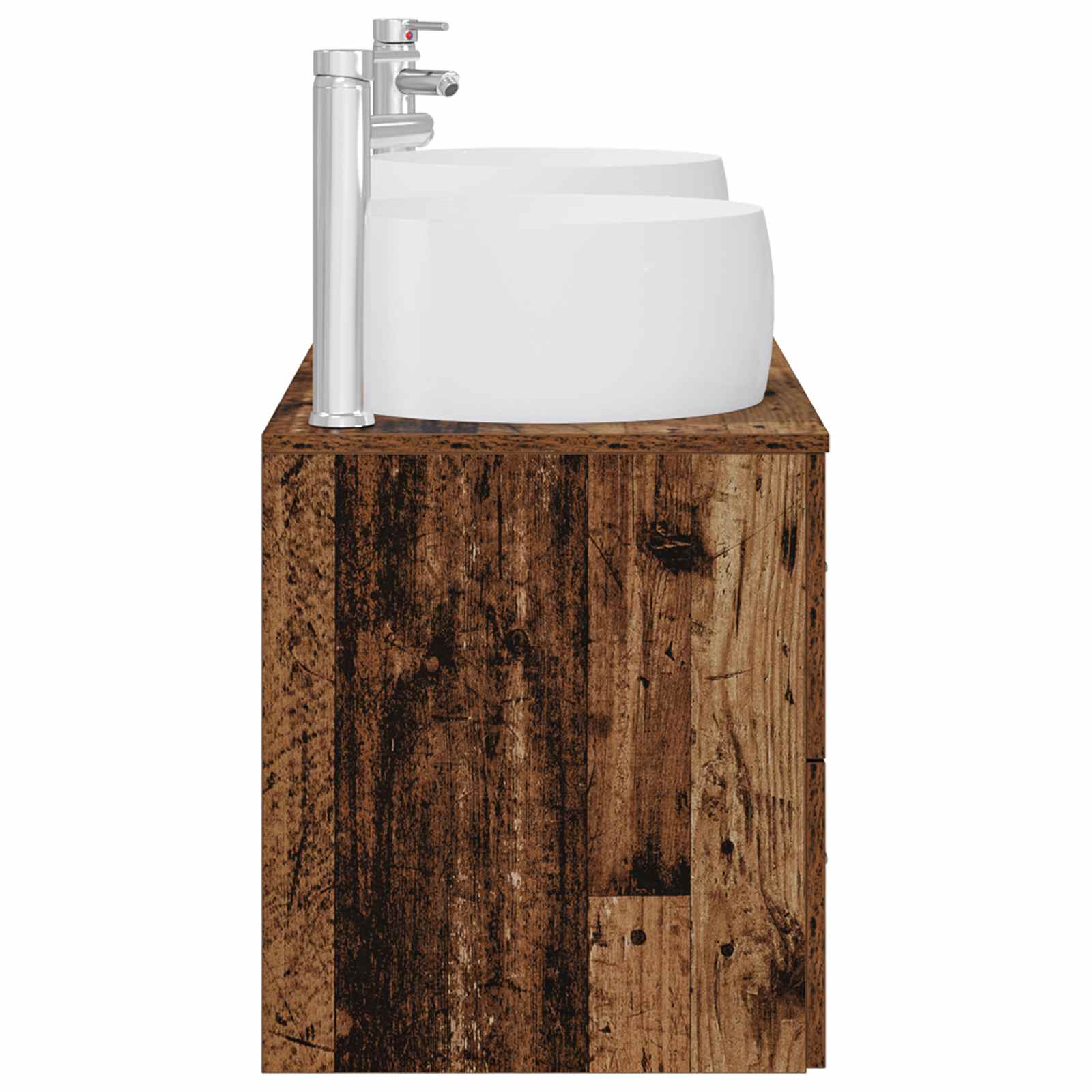 Ensemble de mobilier de salle de bain 3 pc Bois ancien