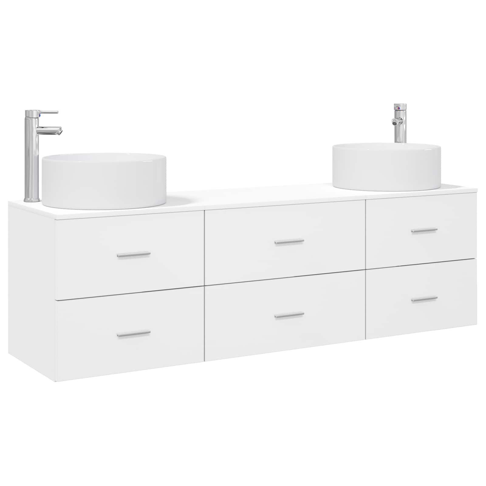 Ensemble de mobilier de salle de bain 3 pc Blanc