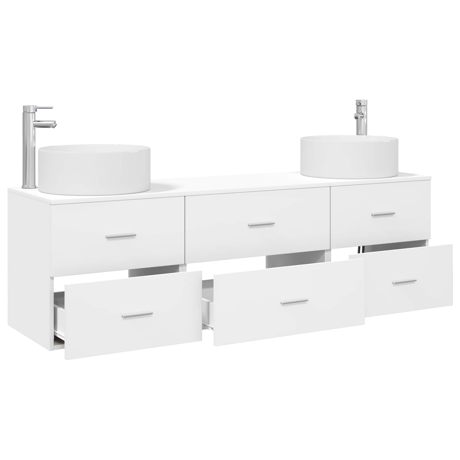 Ensemble de mobilier de salle de bain 3 pc Blanc