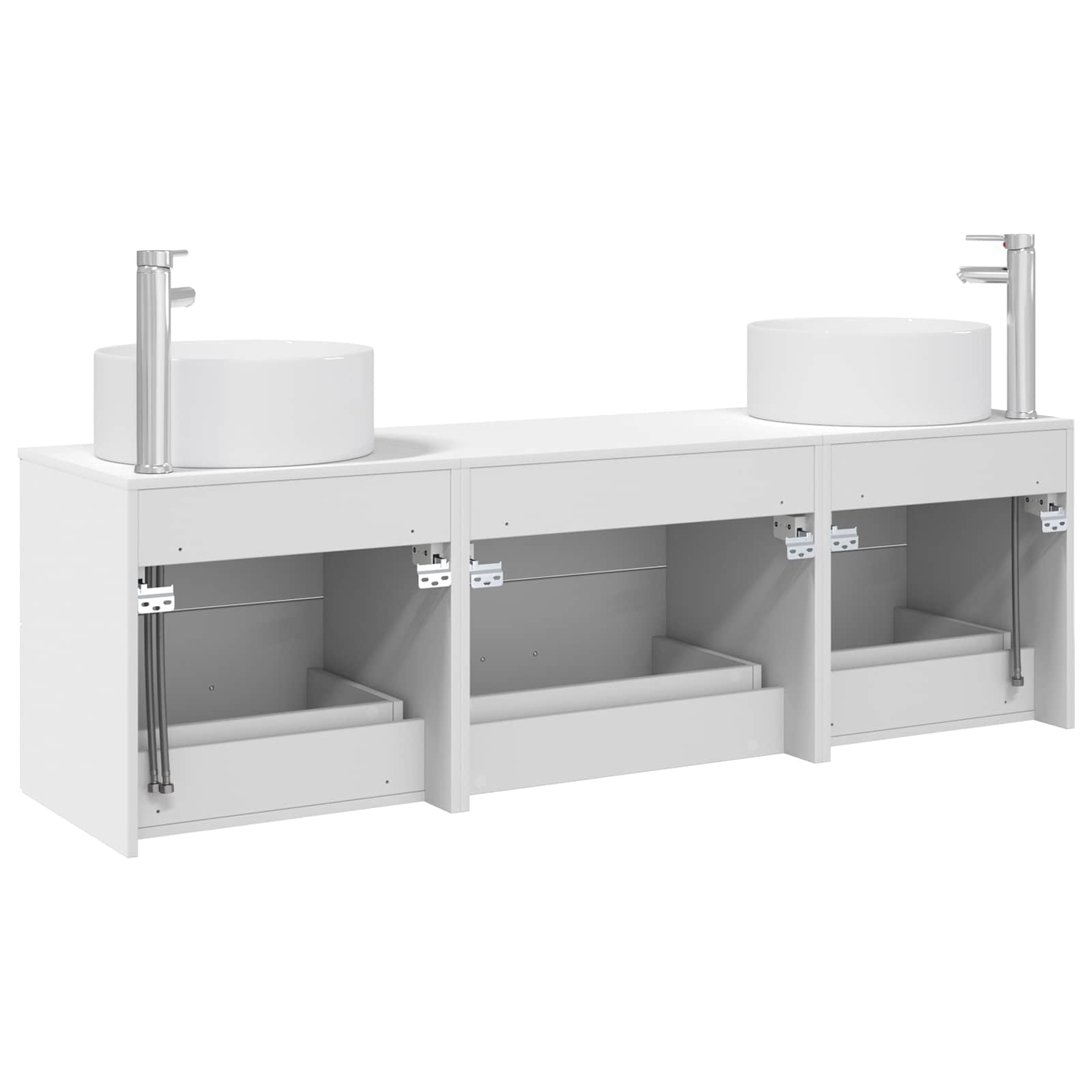 Ensemble de mobilier de salle de bain 3 pc Blanc