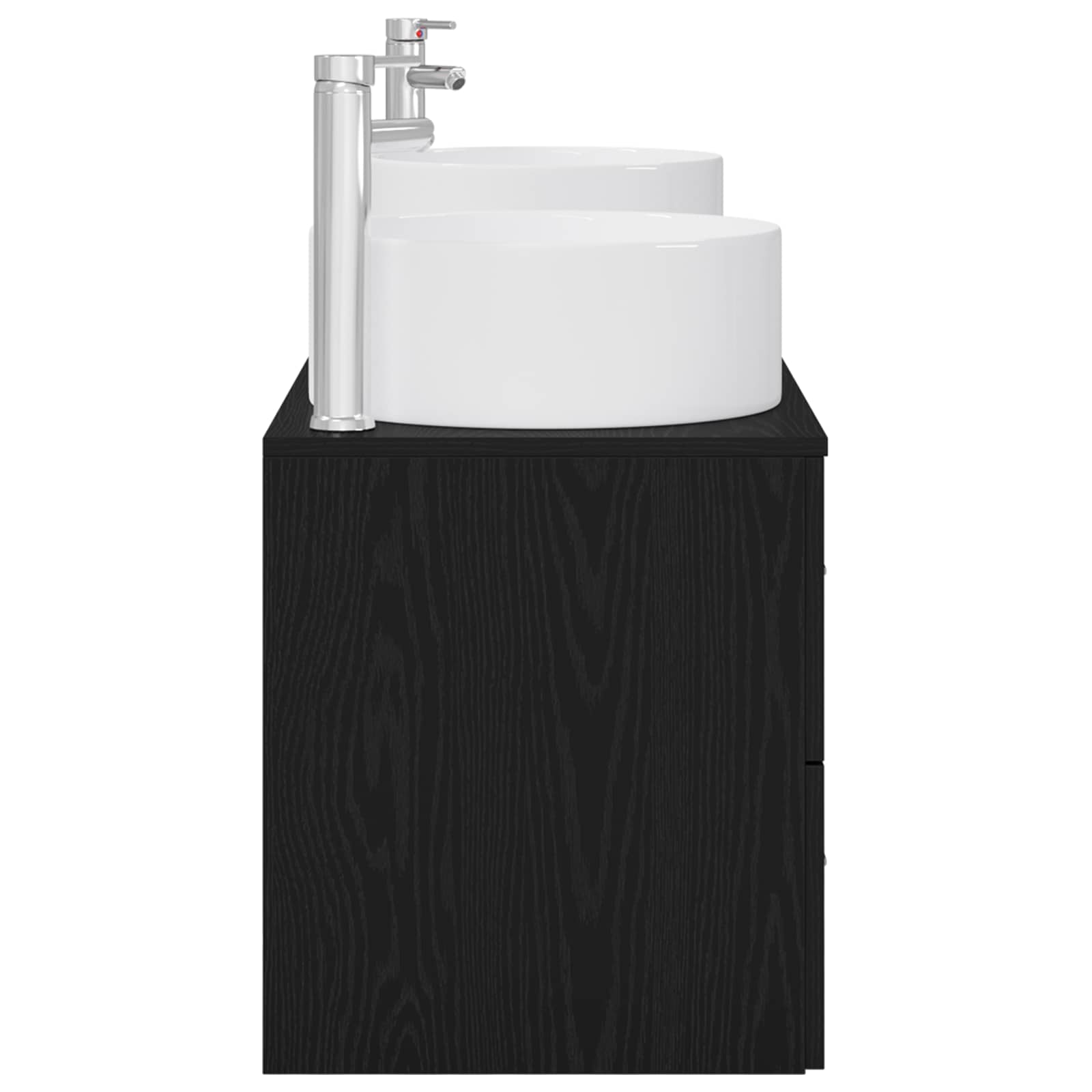 Ensemble de mobilier de salle de bain 3 pc Noir