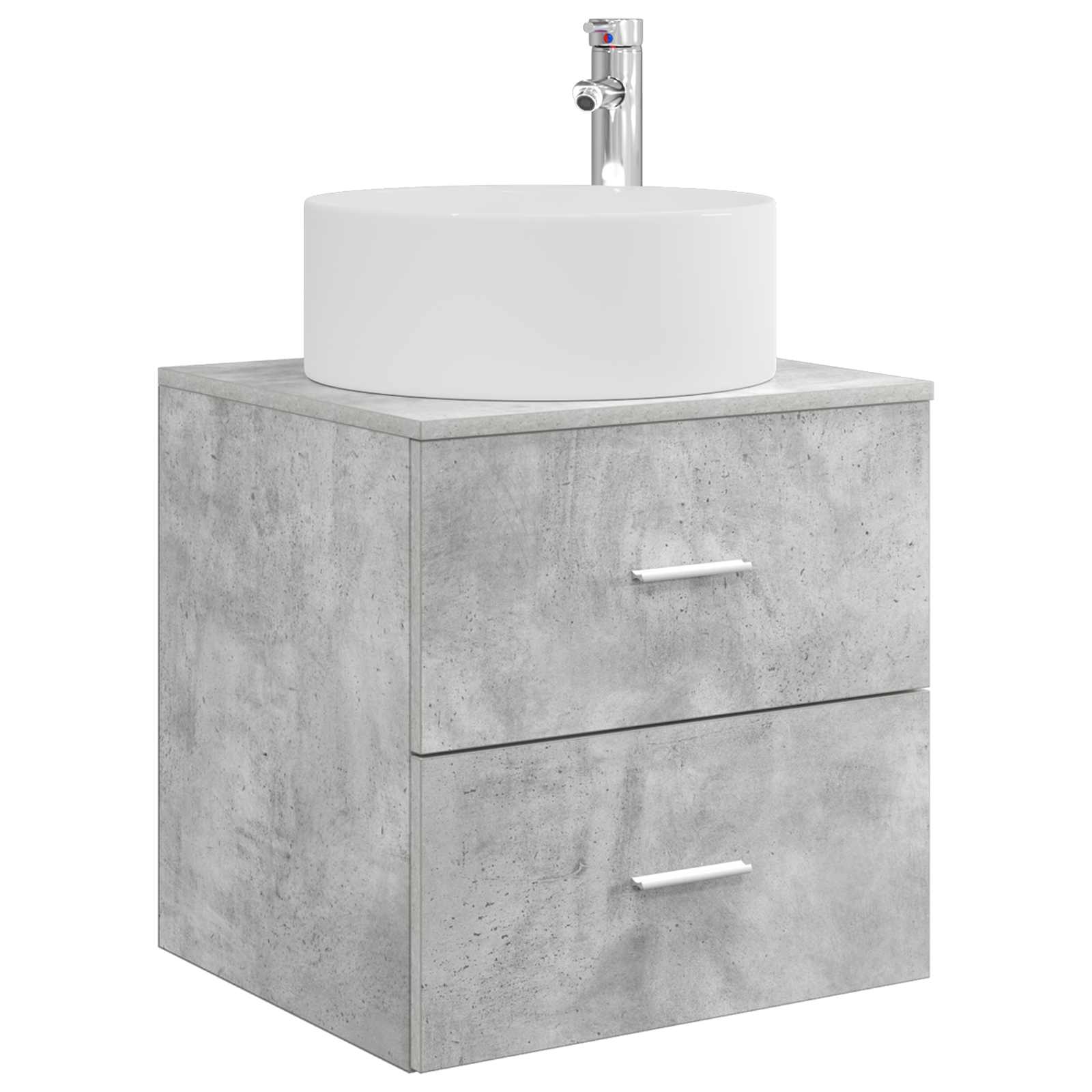 Ensemble de mobilier de salle de bain 3 pc Gris béton
