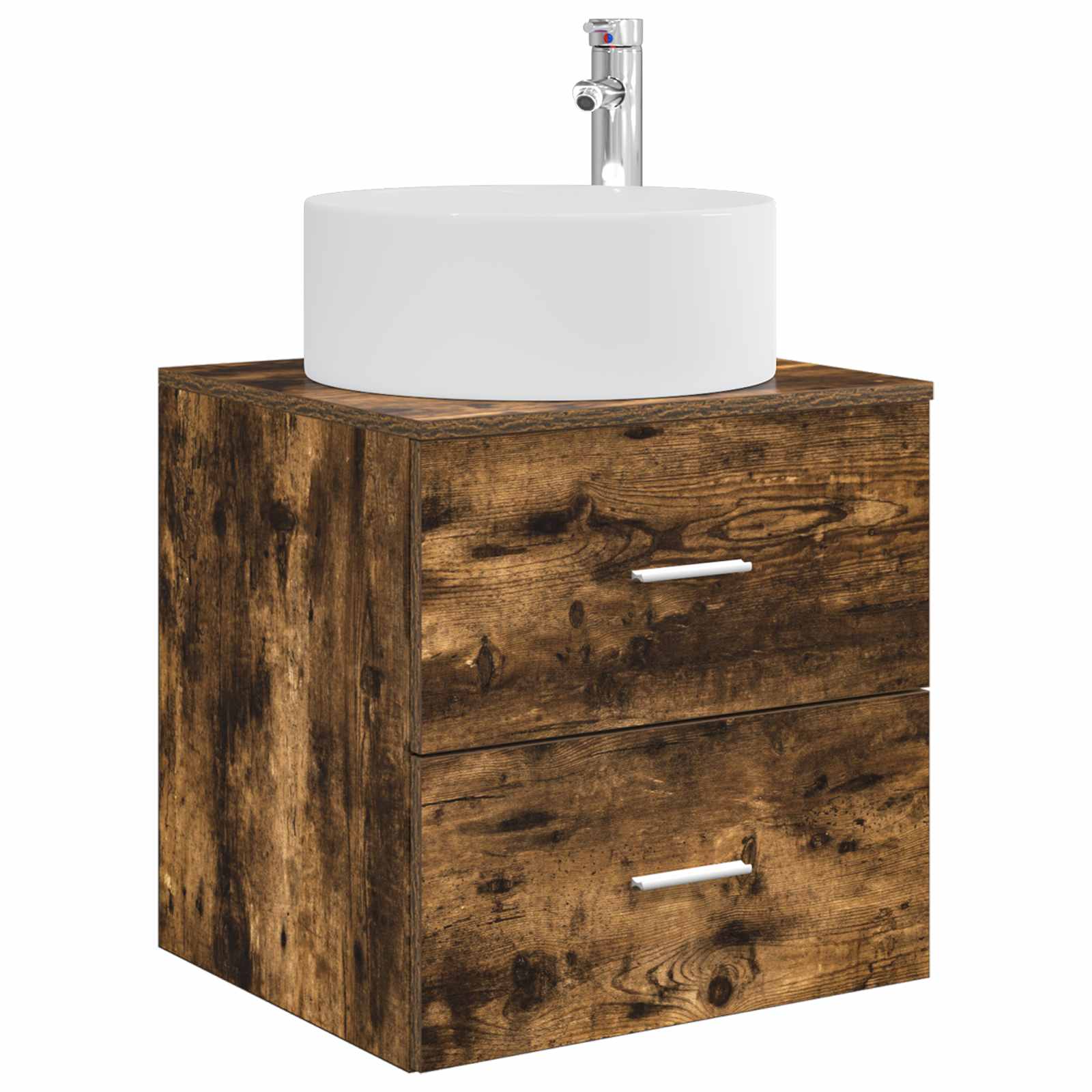 Ensemble de mobilier de salle de bain 3 pc Chêne fumé