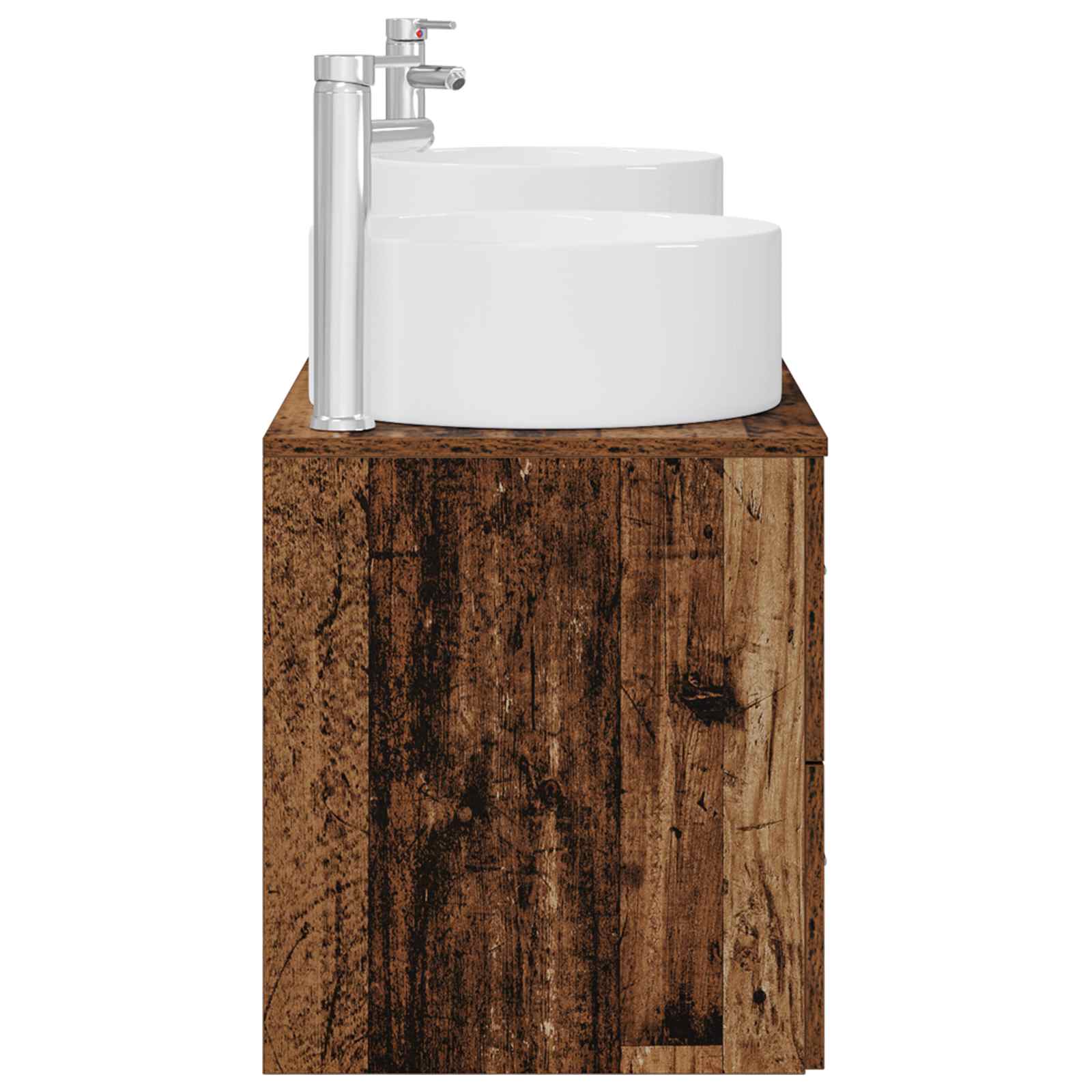 Ensemble de mobilier de salle de bain 3 pc Bois ancien