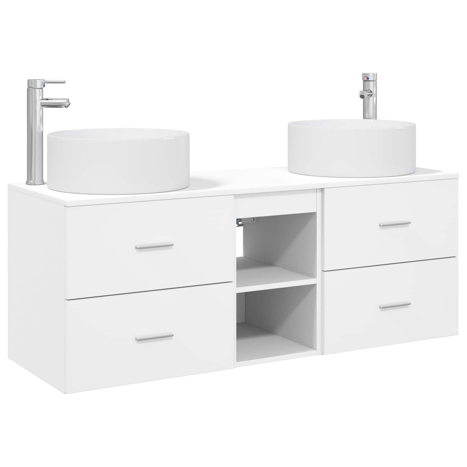 Ensemble de mobilier de salle de bain 3 pc Blanc