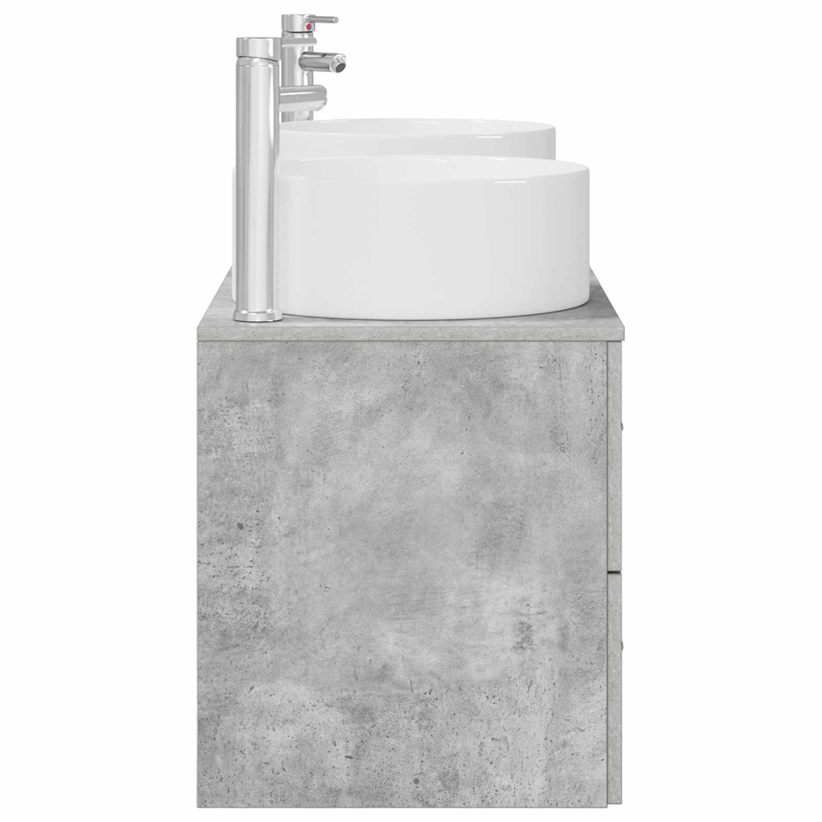 Ensemble de mobilier de salle de bain 3 pc Gris béton