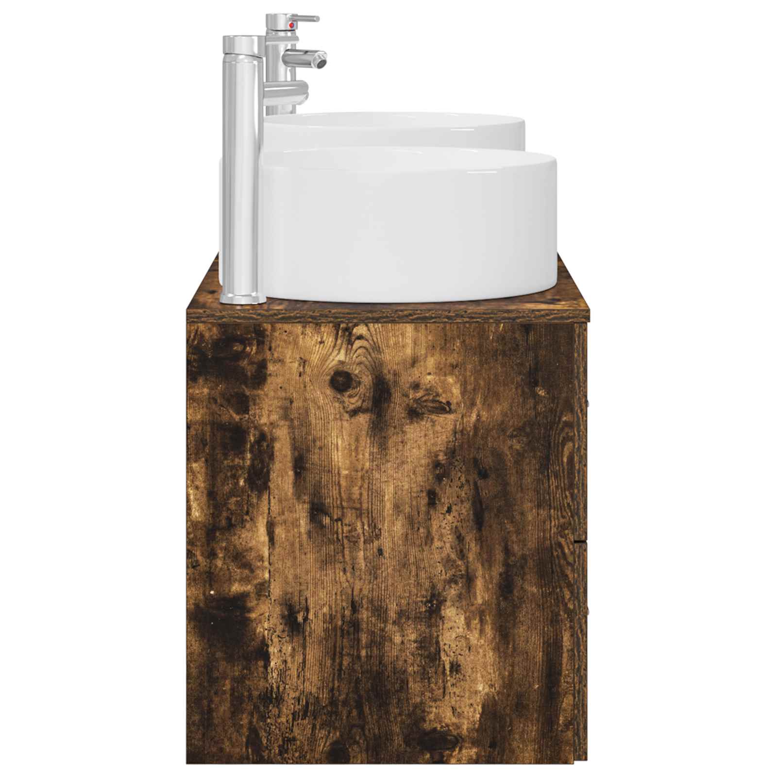 Ensemble de mobilier de salle de bain 3 pc Chêne fumé