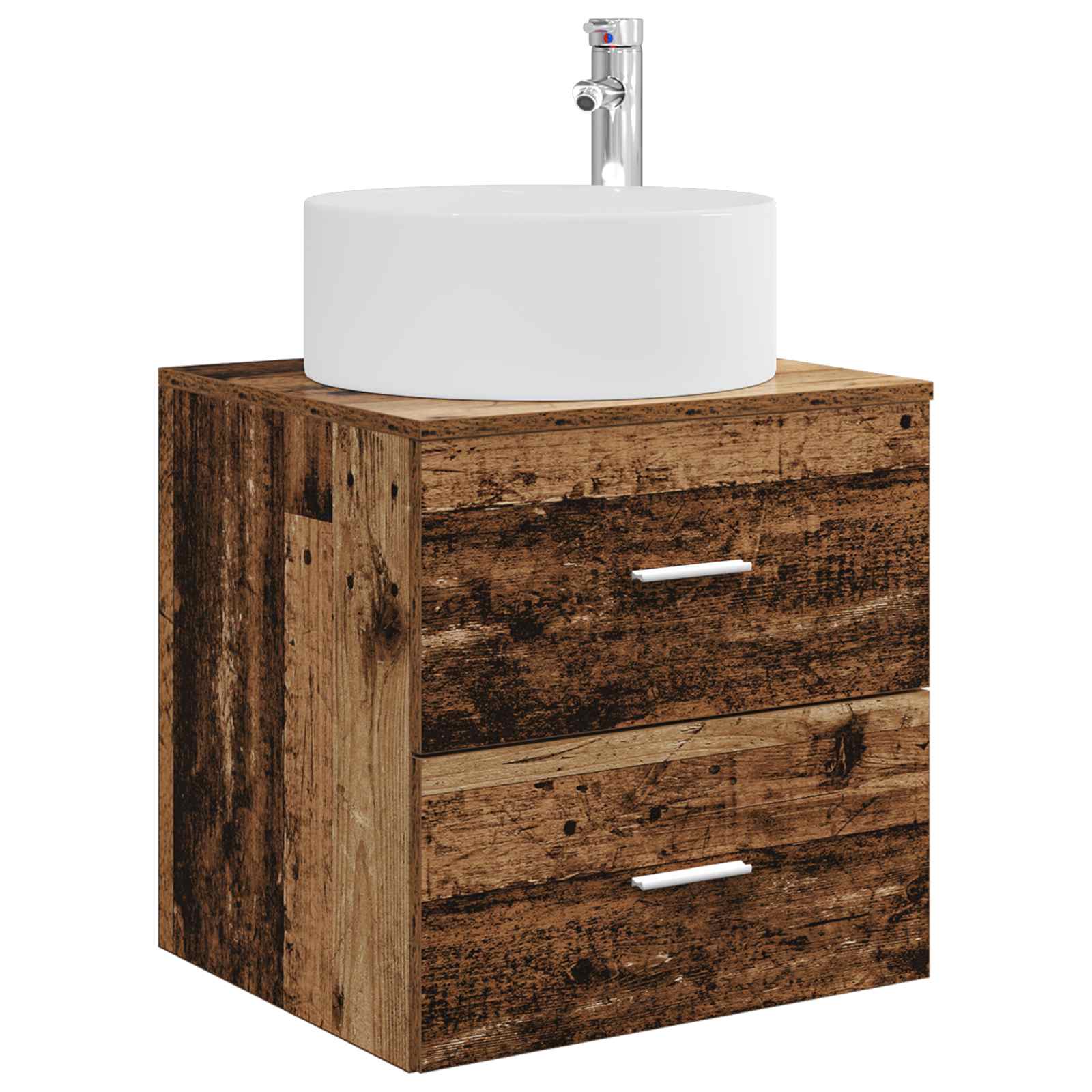 Ensemble de mobilier de salle de bain 3 pc Bois ancien