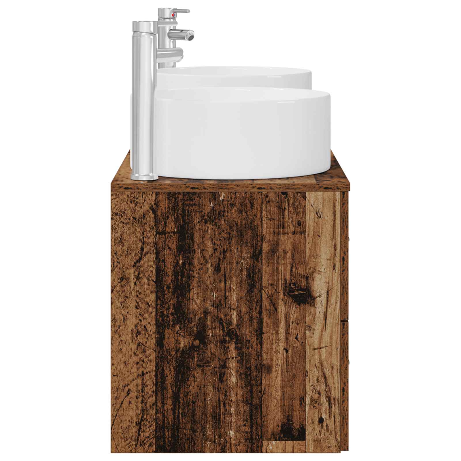 Ensemble de mobilier de salle de bain 3 pc Bois ancien