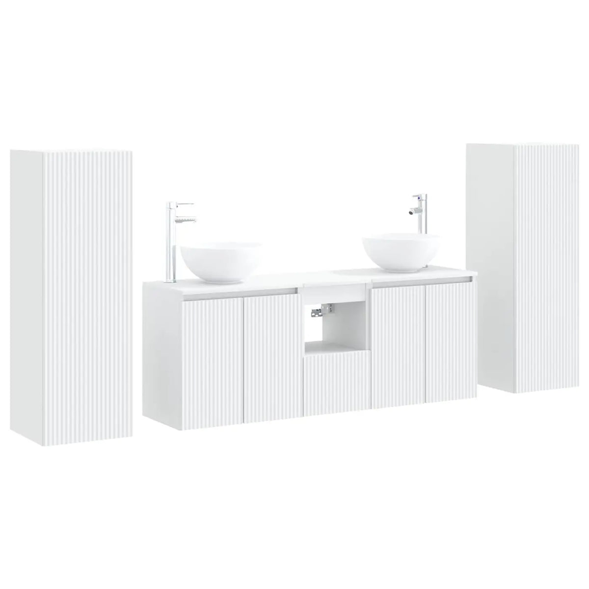 Ensemble de mobilier de salle de bain 5 pc Blanc - XIOS
