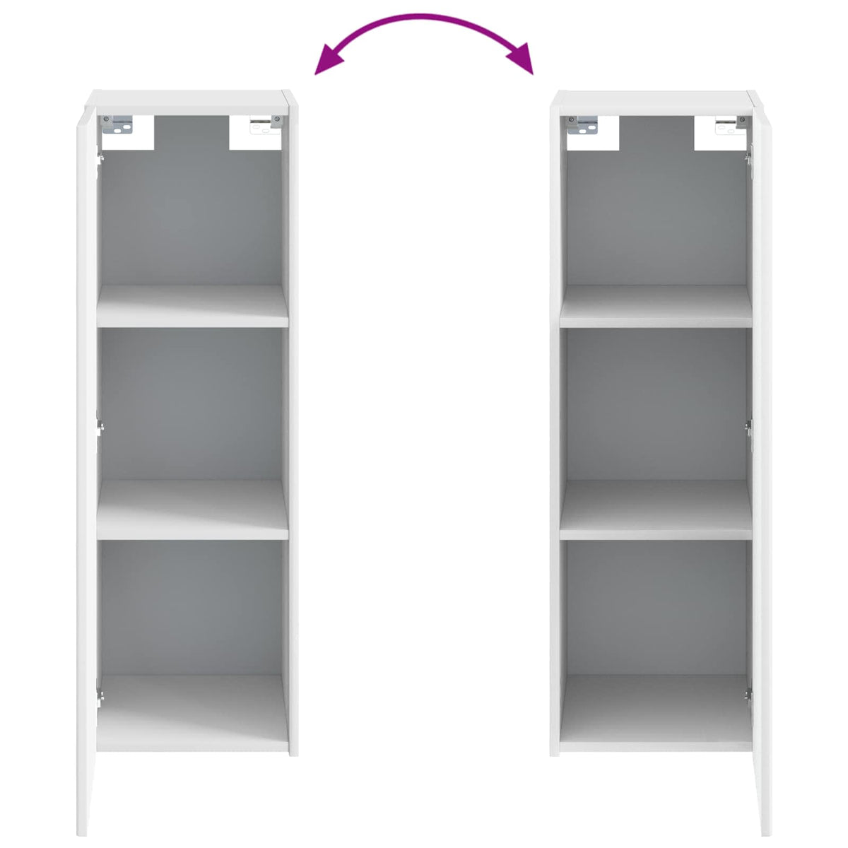 Ensemble de mobilier de salle de bain 5 pc Blanc