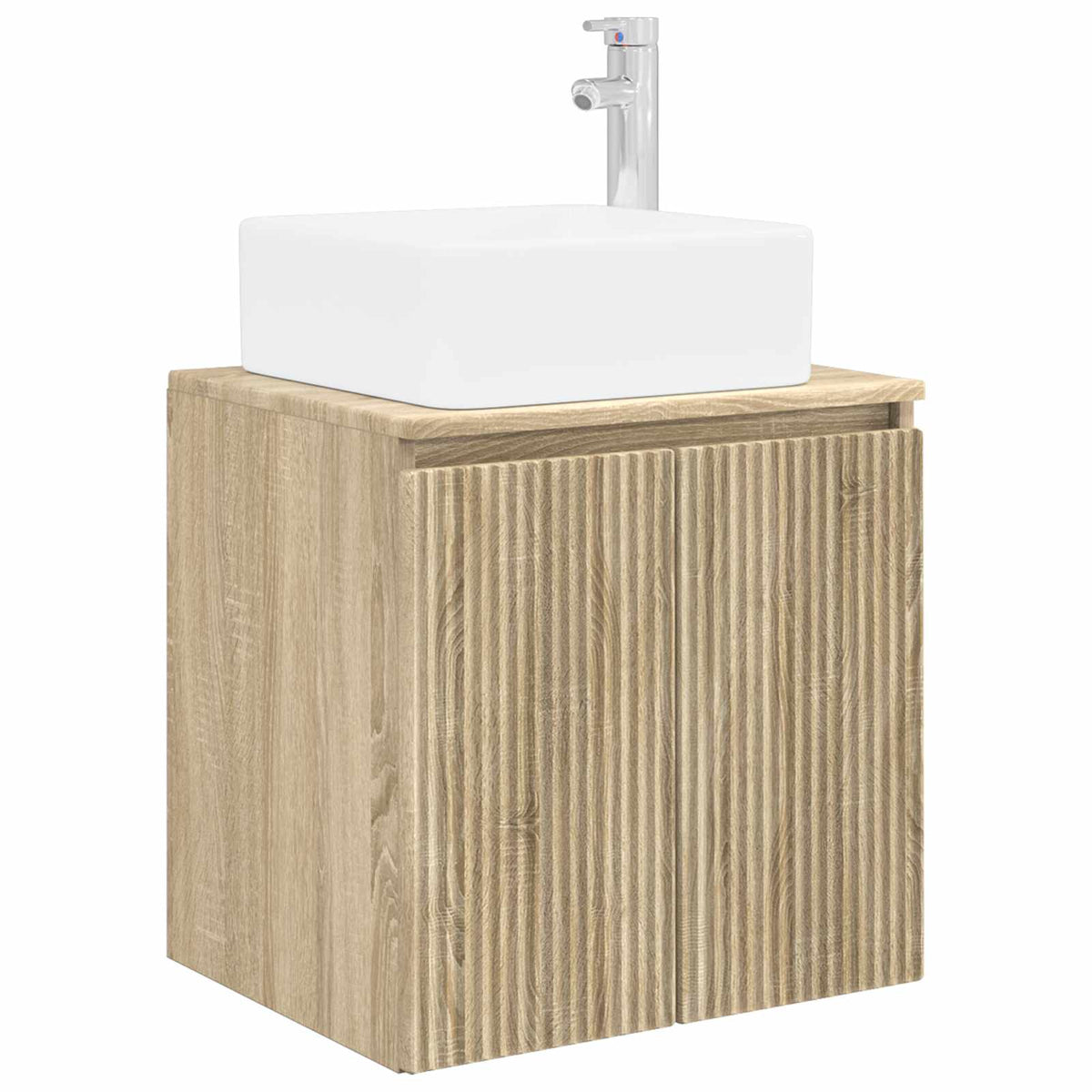 Ensemble de mobilier de salle de bain 5 pc Chêne Sonoma