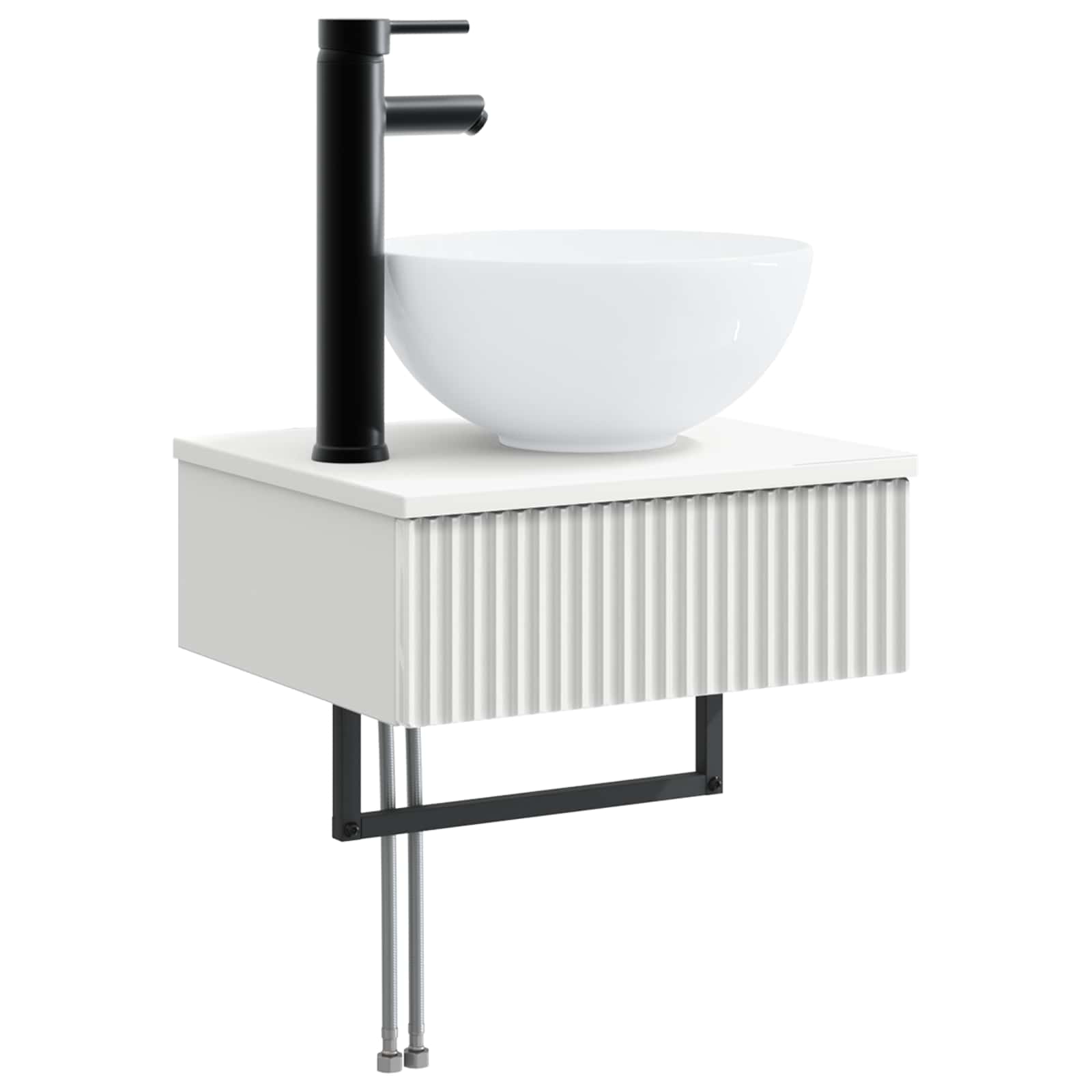 Ensemble de mobilier de salle de bain 3 pc Blanc