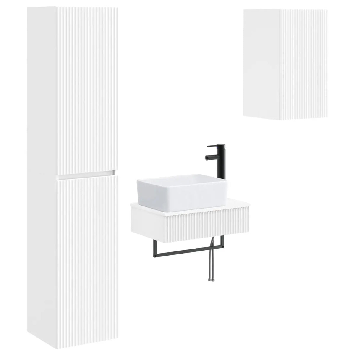 Ensemble de mobilier de salle de bain 3 pc Blanc - XIOS