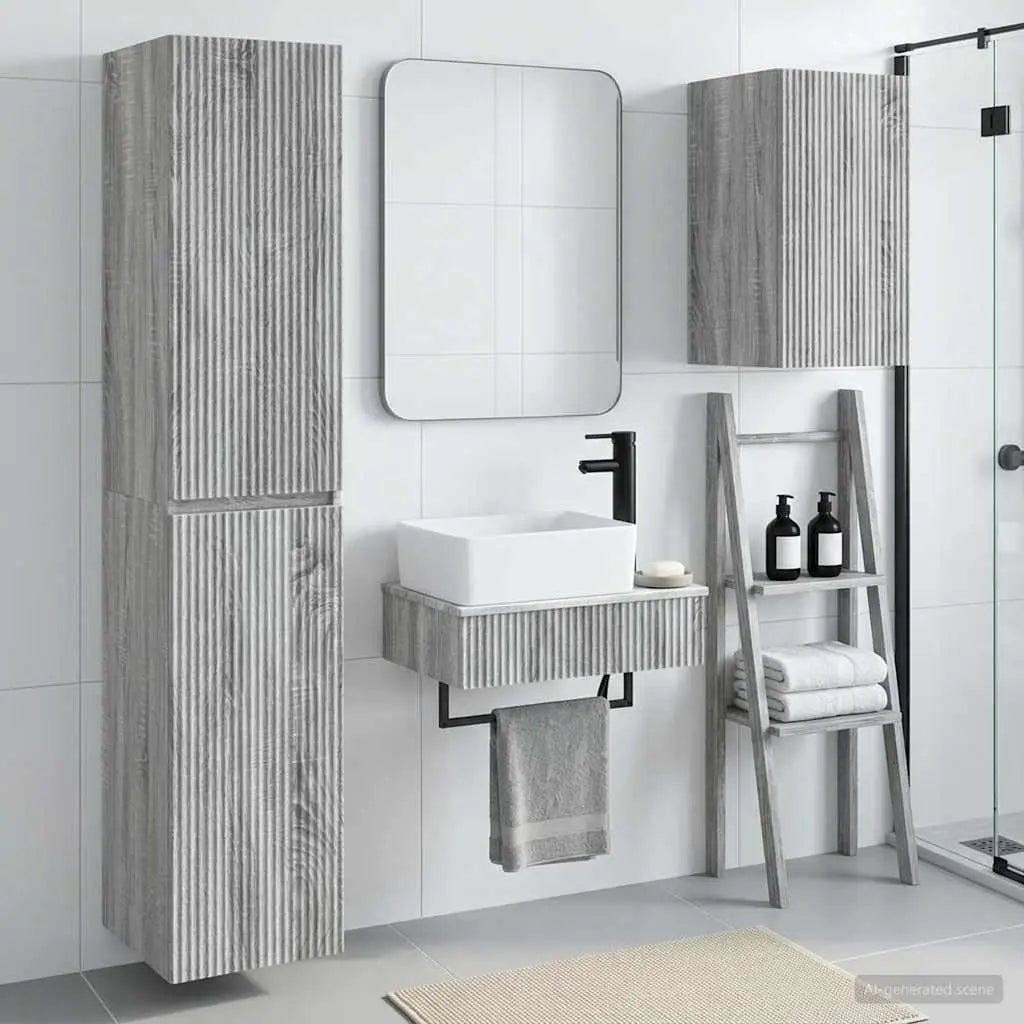 Ensemble de mobilier de salle de bain 3 pc Sonoma gris - XIOS