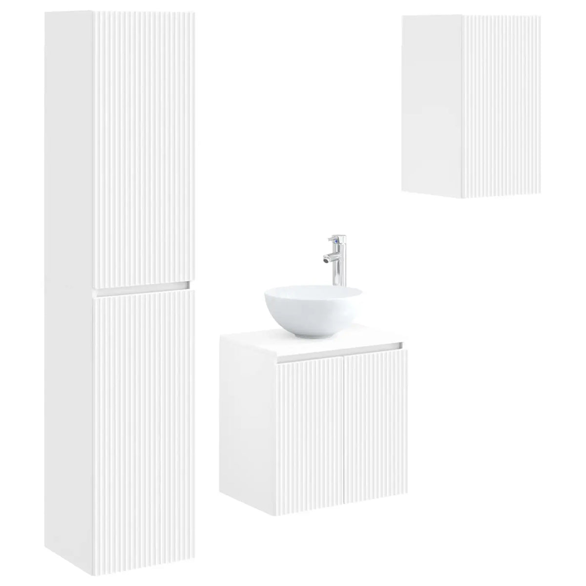 Ensemble de mobilier de salle de bain 3 pc Blanc - XIOS