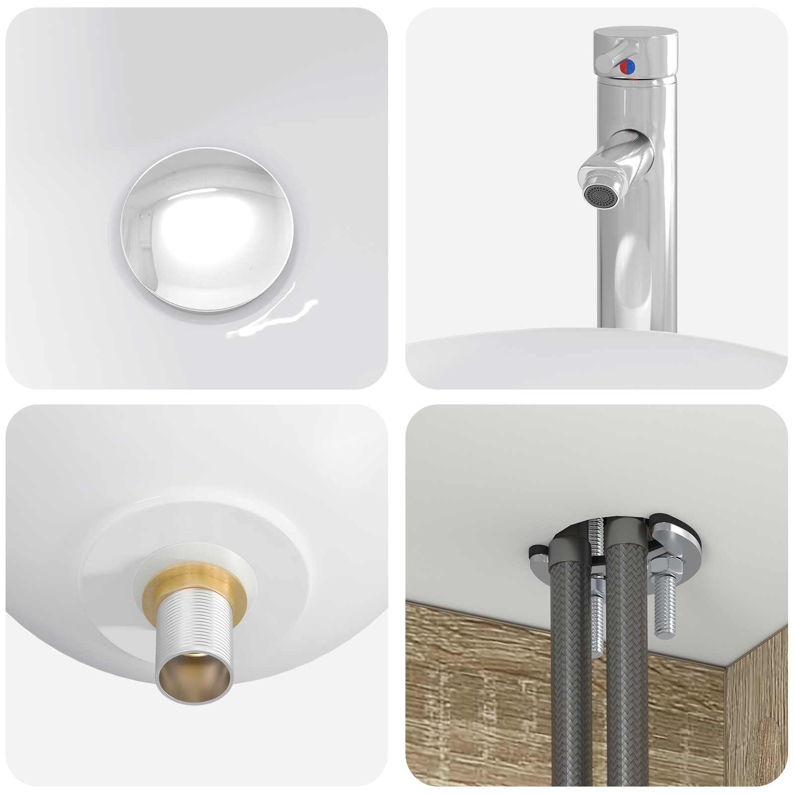 Ensemble de mobilier de salle de bain 3 pc Chêne Sonoma