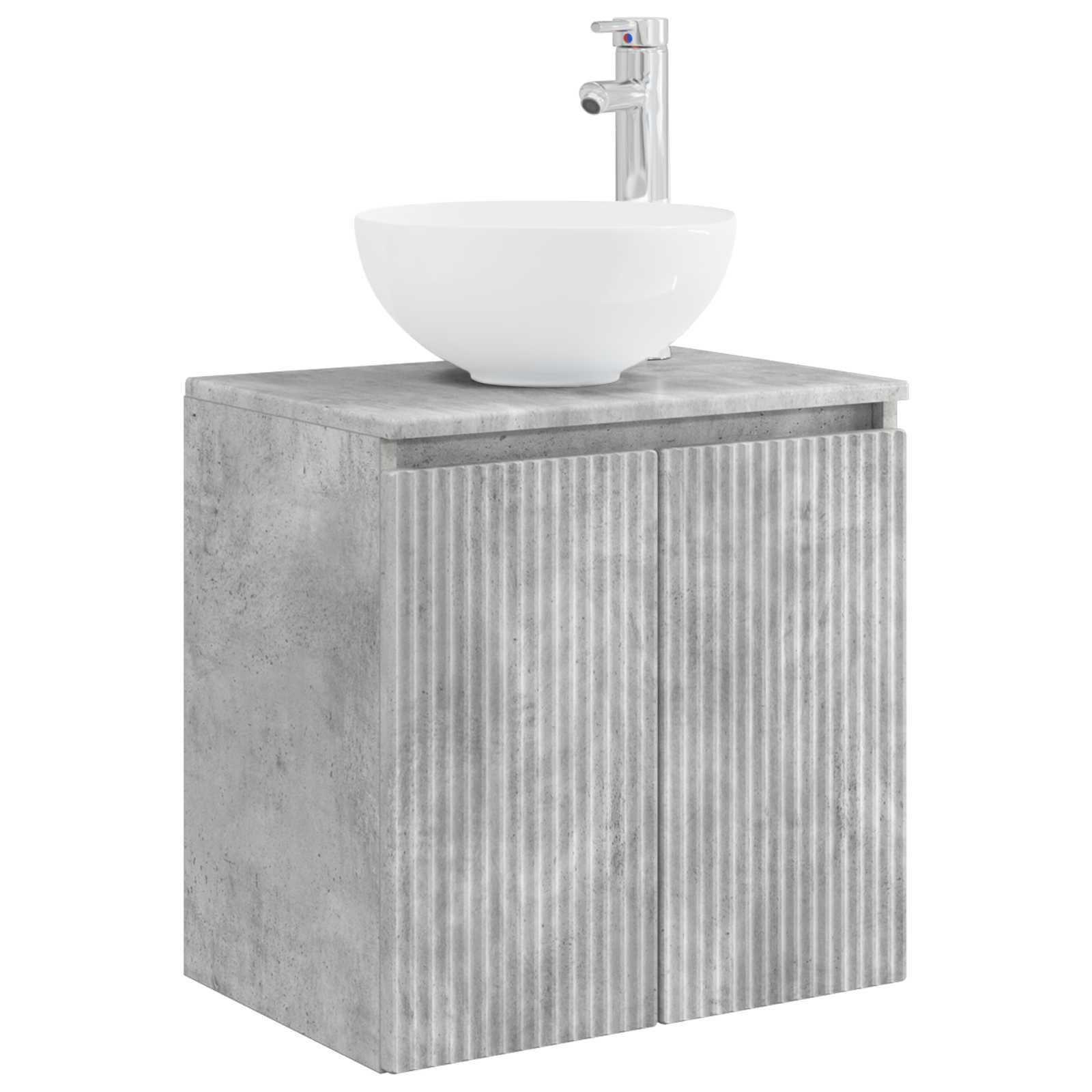 Ensemble de mobilier de salle de bain 3 pc Gris béton