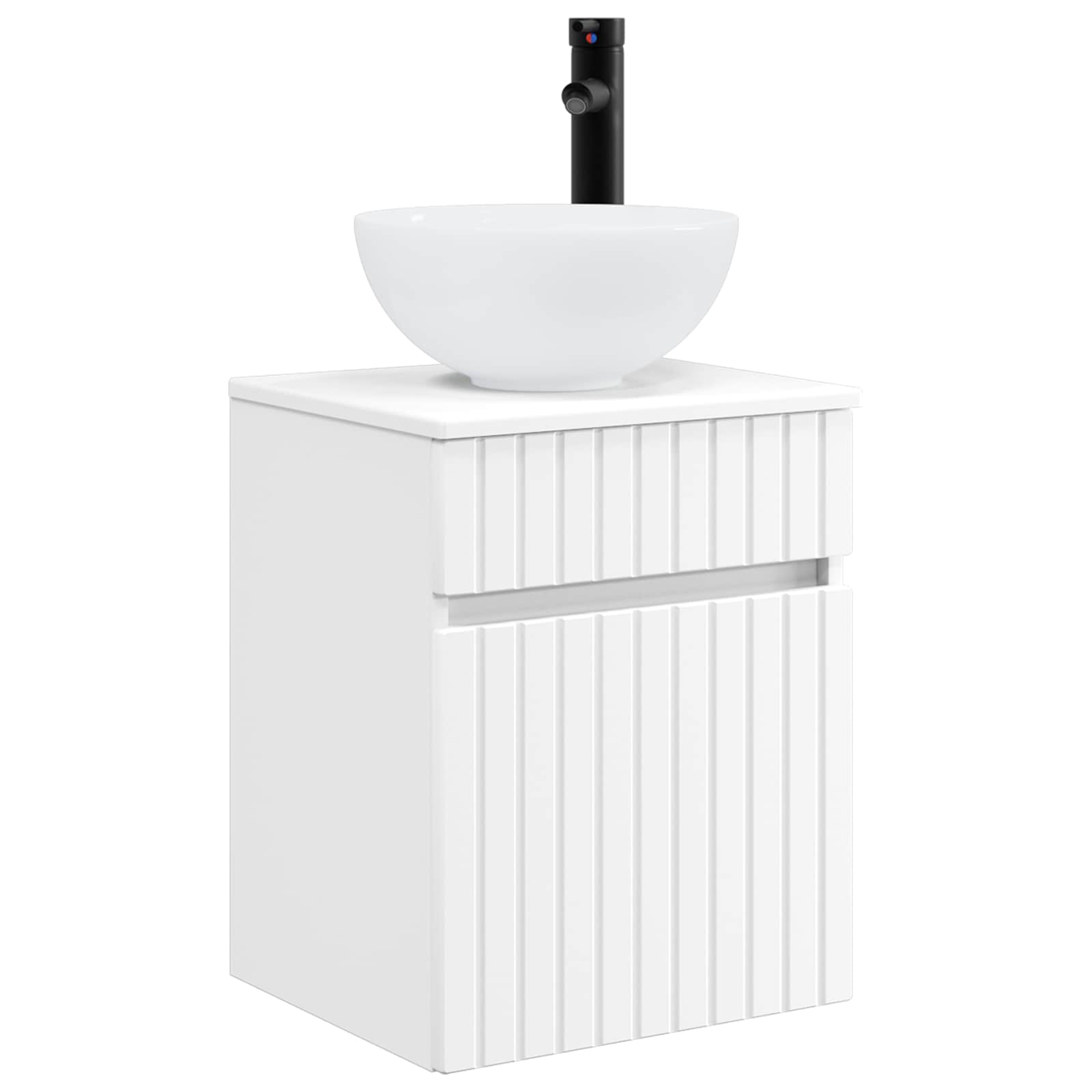 Ensemble de mobilier de salle de bain 3 pc Blanc