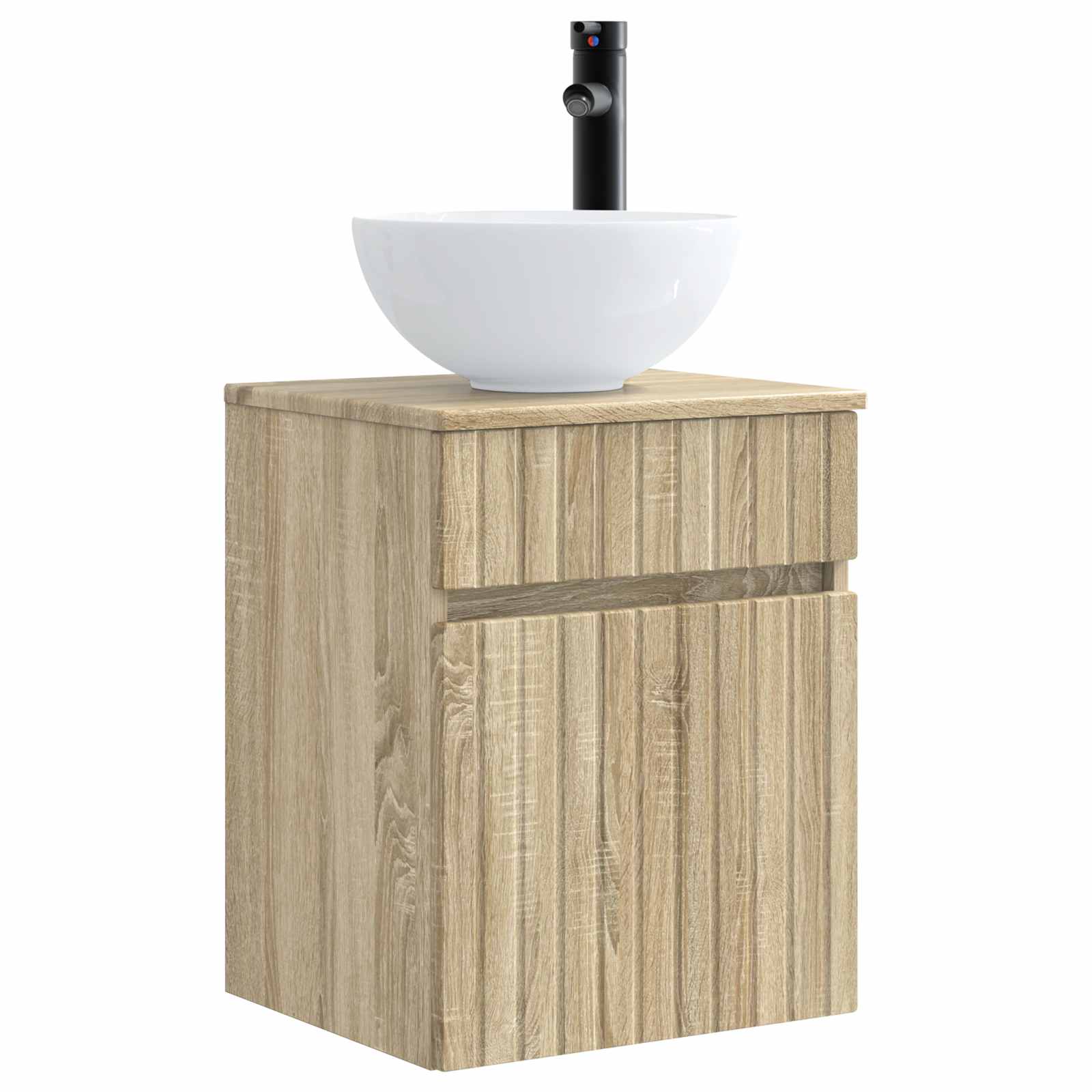 Ensemble de mobilier de salle de bain 3 pc Chêne Sonoma