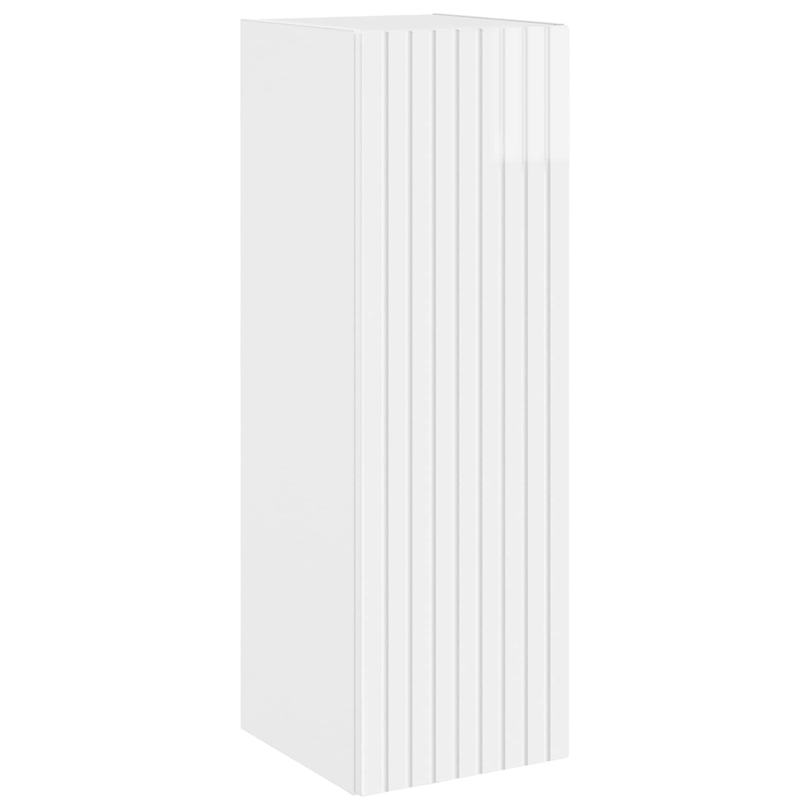Ensemble de mobilier de salle de bain 3 pc Blanc brillant