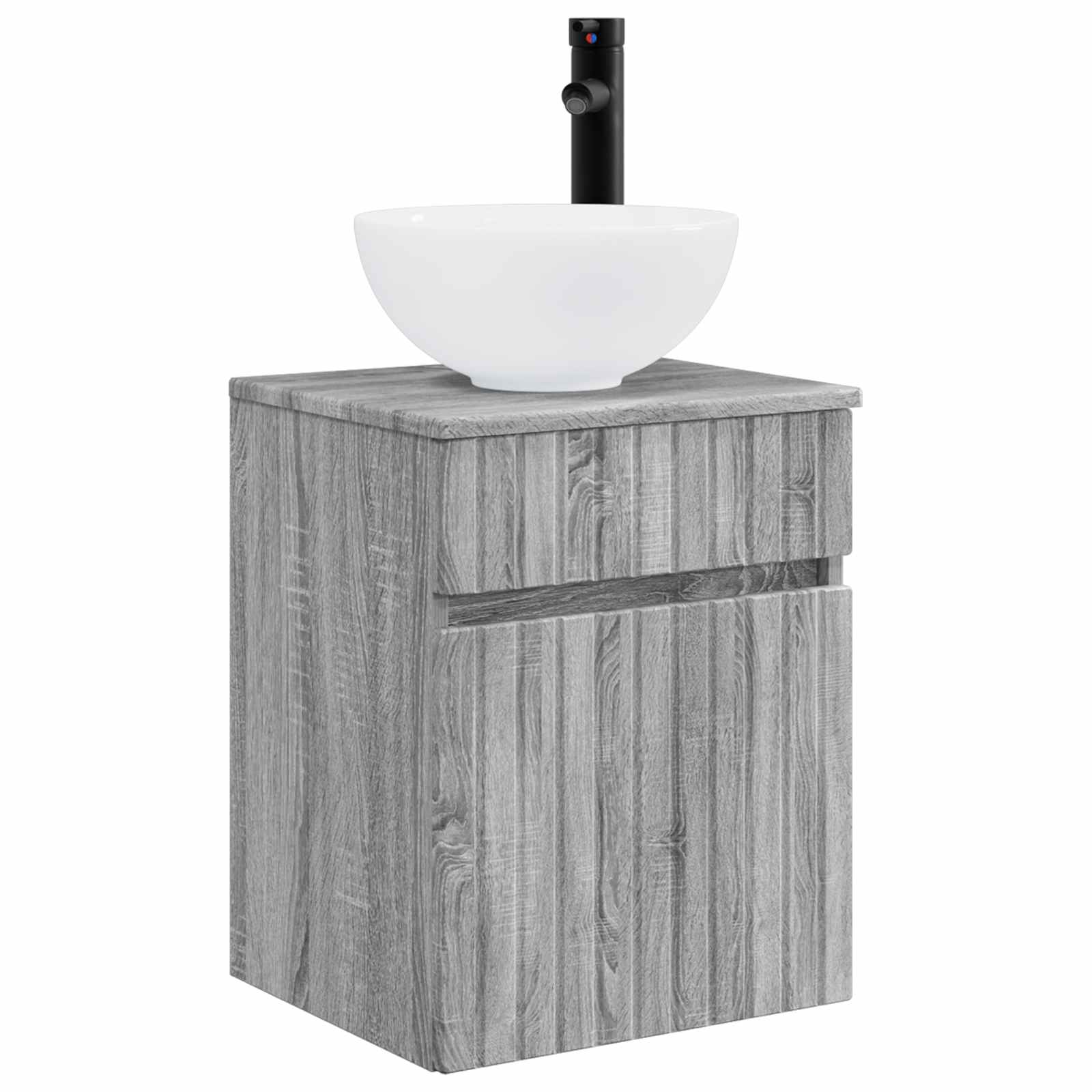 Ensemble de mobilier de salle de bain 3 pc Sonoma gris