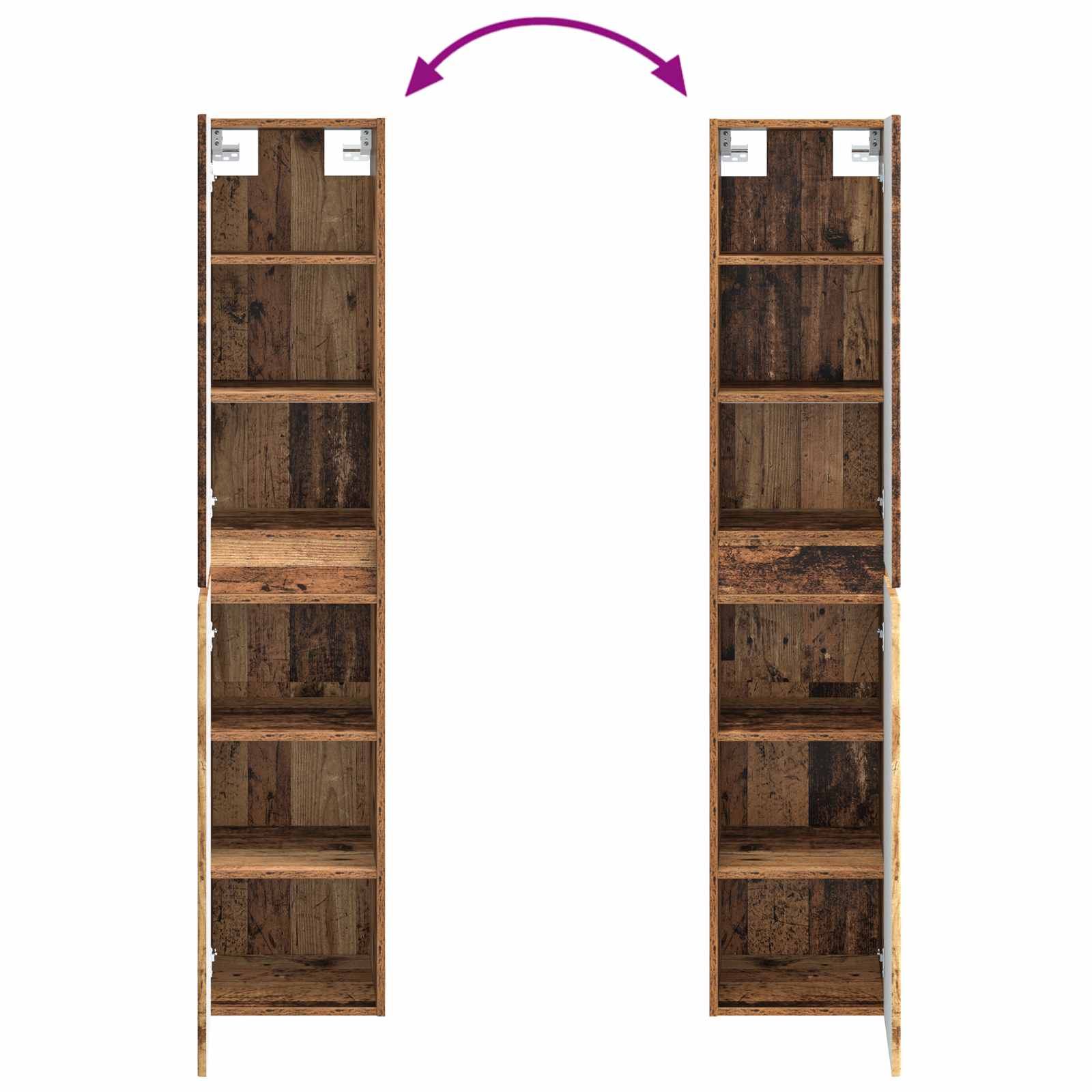 Ensemble de mobilier de salle de bain 3 pc Bois ancien