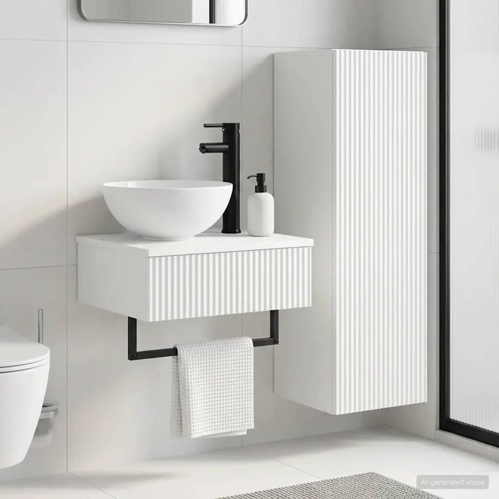 Ensemble de mobilier de salle de bain 2 pc Blanc - XIOS