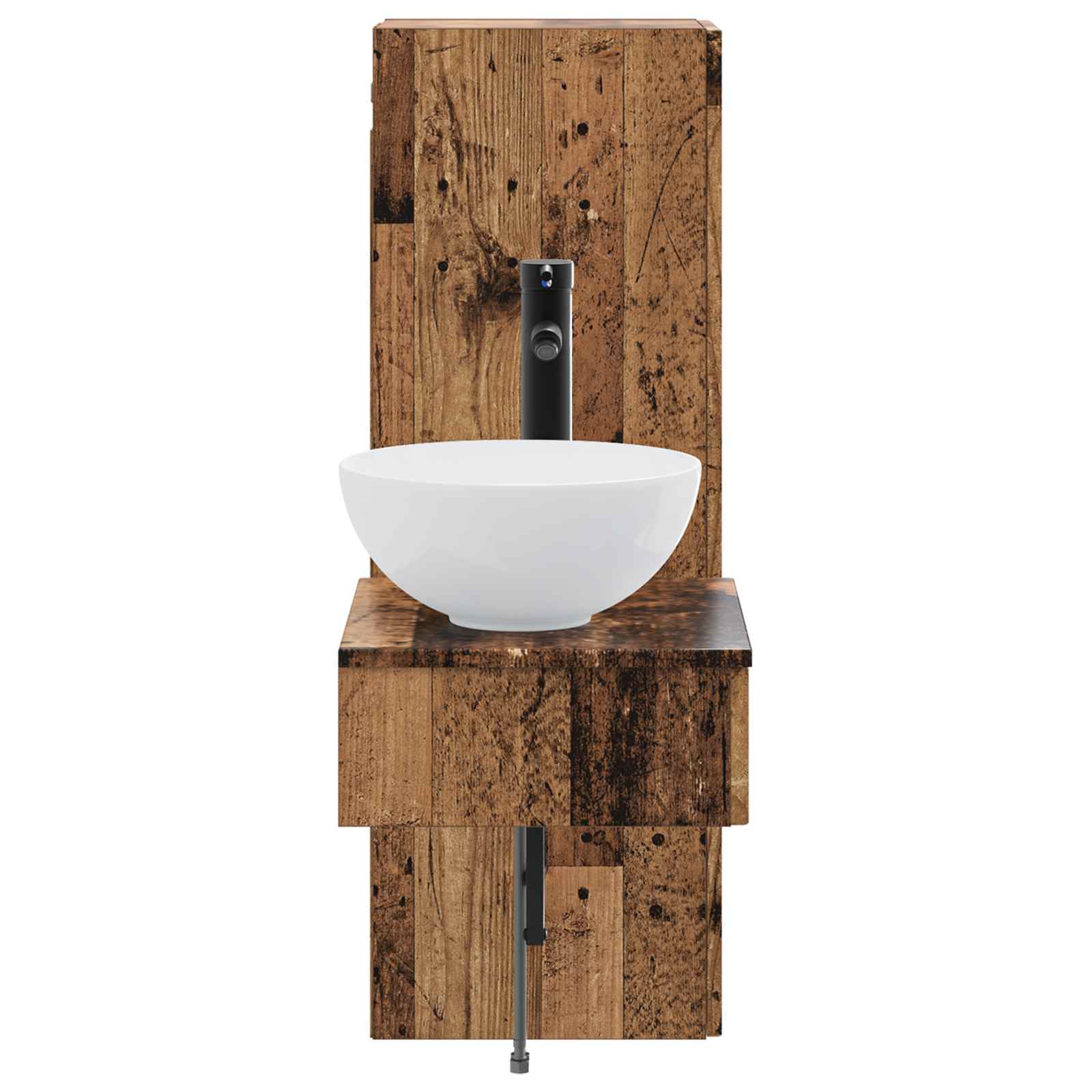 Ensemble de mobilier de salle de bain 2 pc Bois ancien