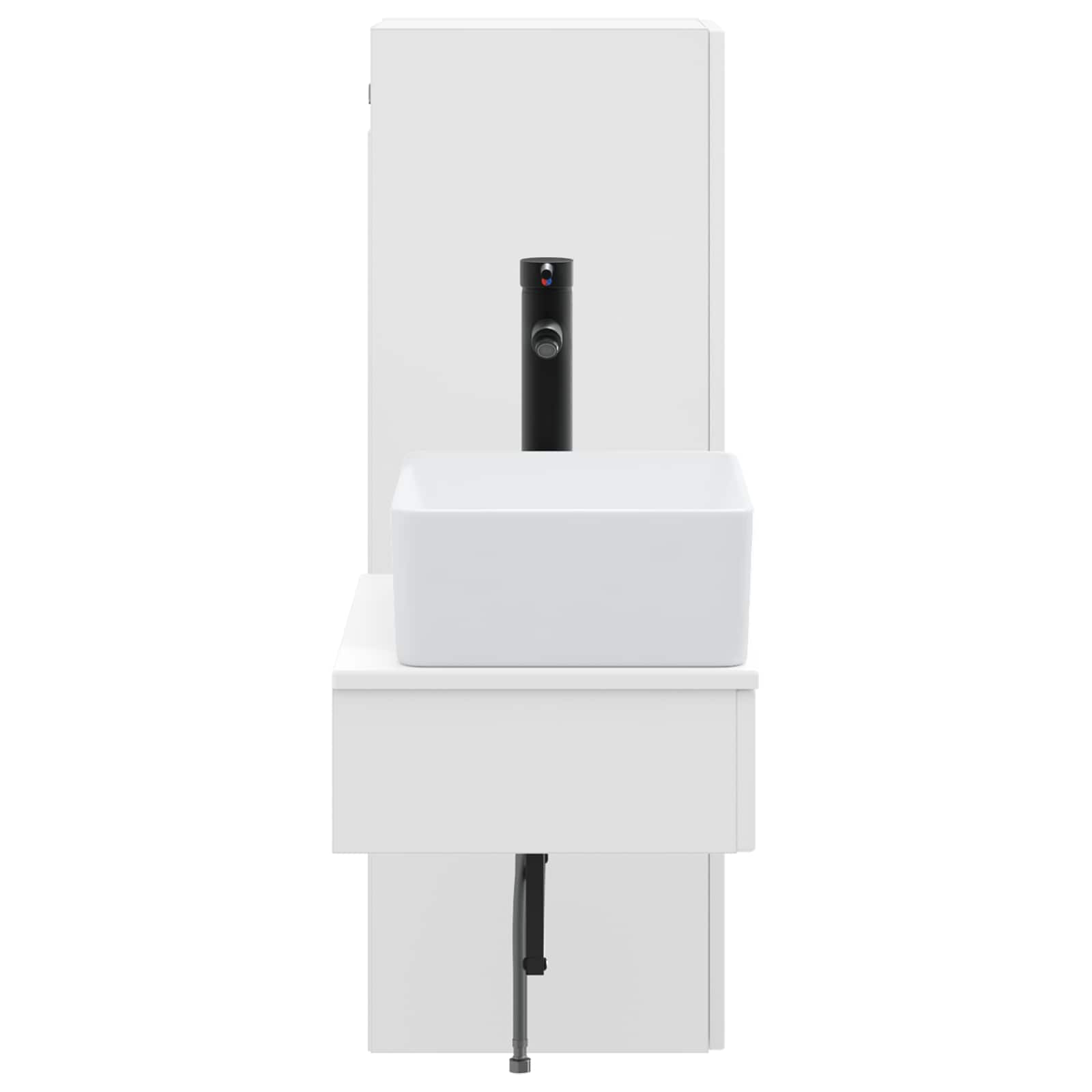 Ensemble de mobilier de salle de bain 2 pc Blanc
