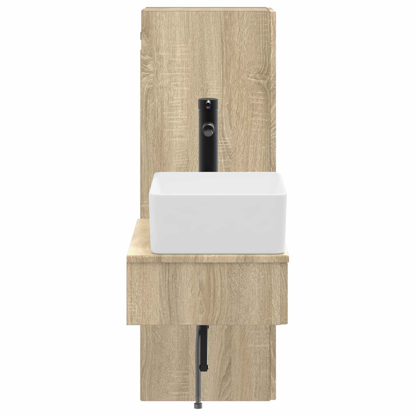 Ensemble de mobilier de salle de bain 2 pc Chêne Sonoma