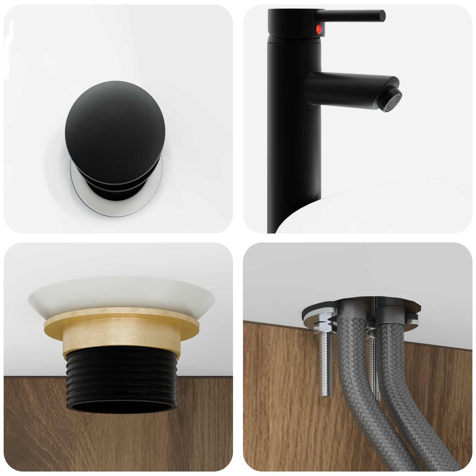 Ensemble de mobilier de salle de bain 2 pc Chêne artisanal