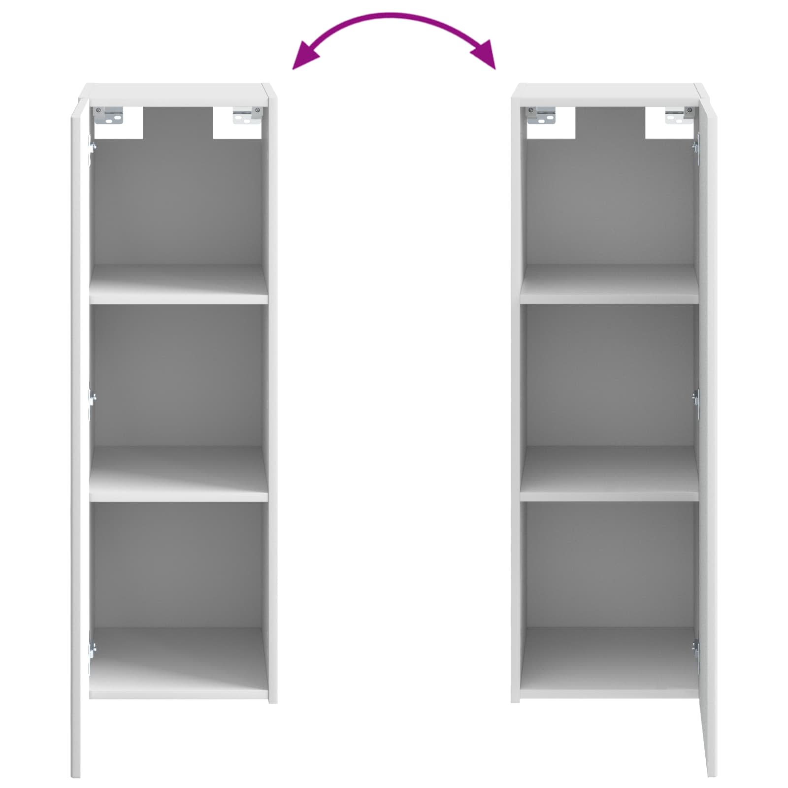 Ensemble de mobilier de salle de bain 2 pc Blanc