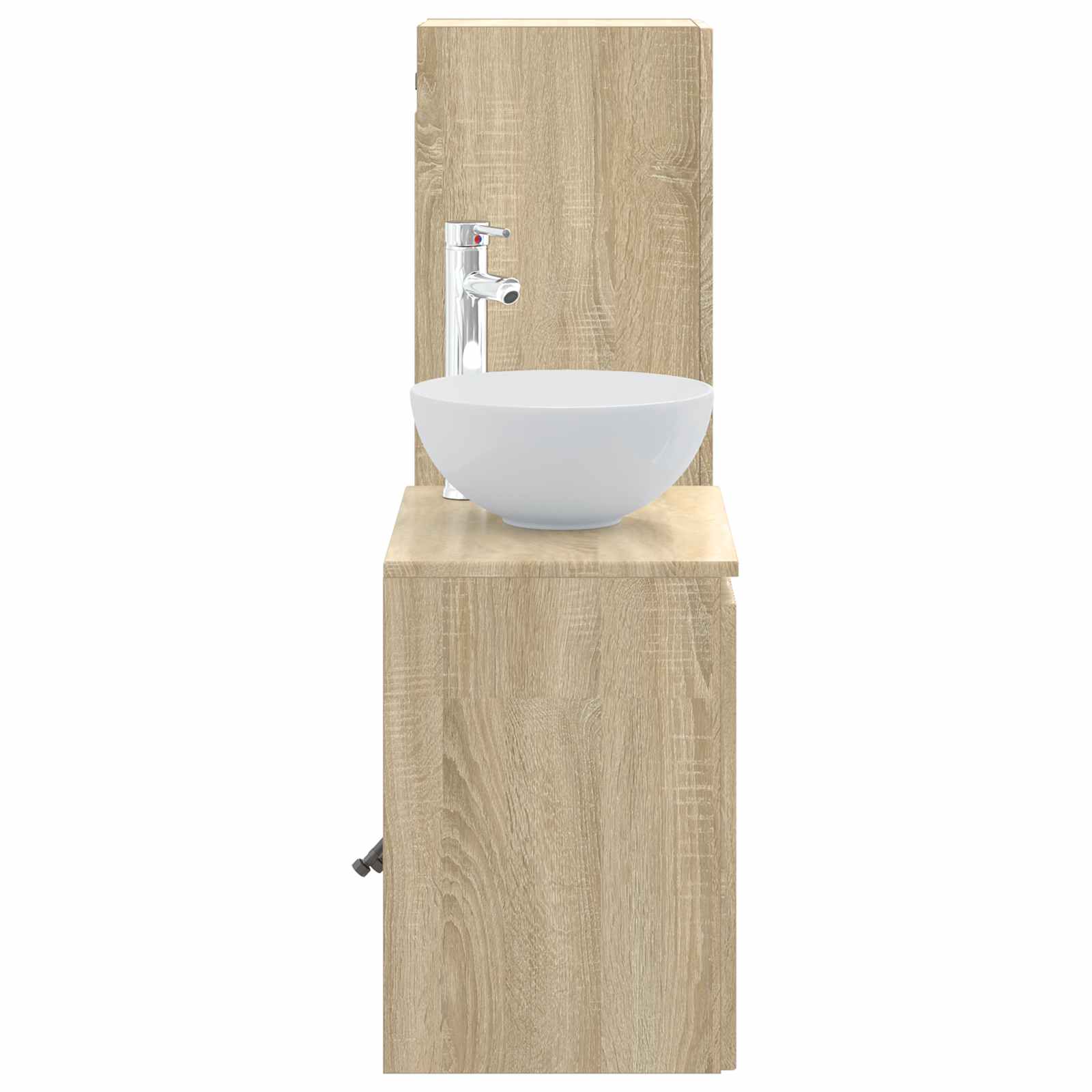 Ensemble de mobilier de salle de bain 2 pc Chêne Sonoma