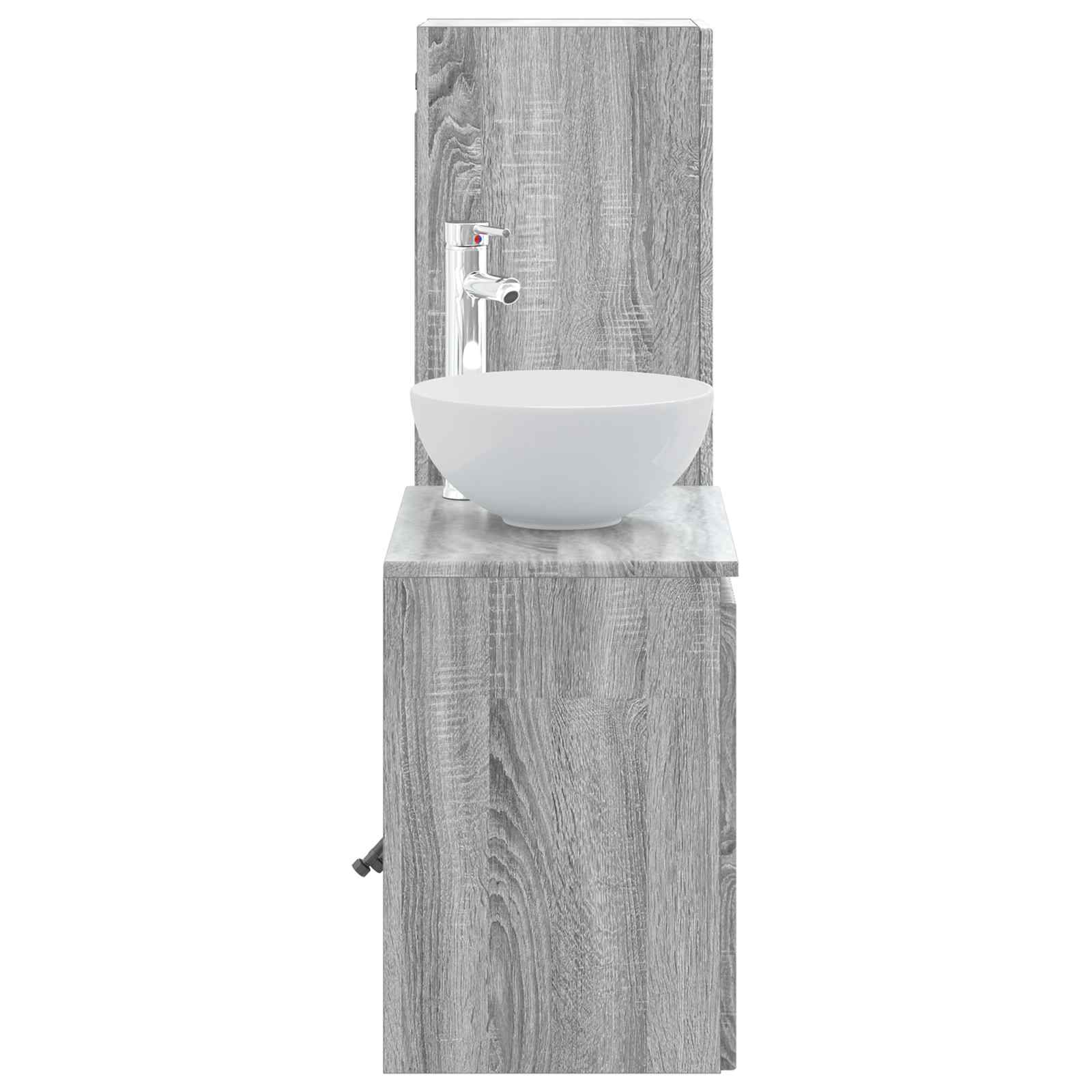 Ensemble de mobilier de salle de bain 2 pc Sonoma gris